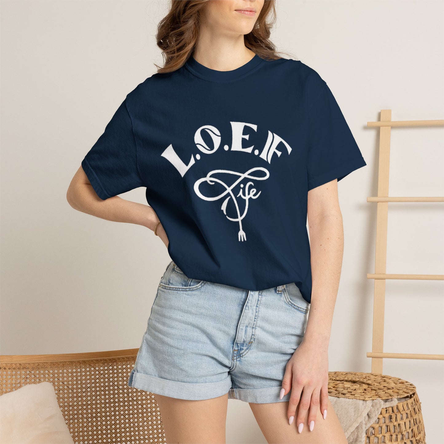 L.O.E.F Life Unisex Tee Shirt (White)