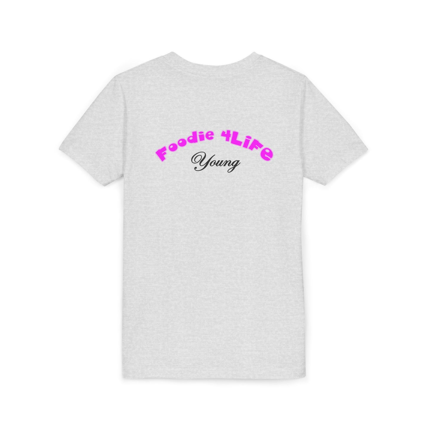 L.O.E.F Foodie 4Life Young Short Sleeve Tee (Fuchsia)