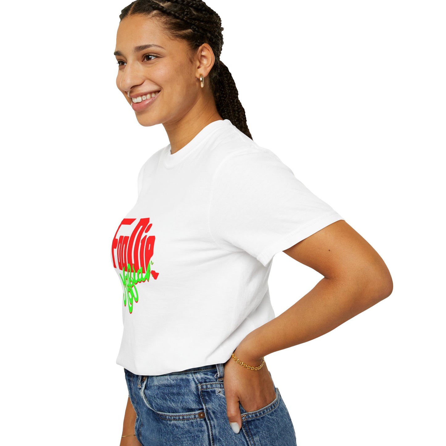 L.O.E.F Red Foodie Mafia Unisex Tee Shirt (Neon Green)