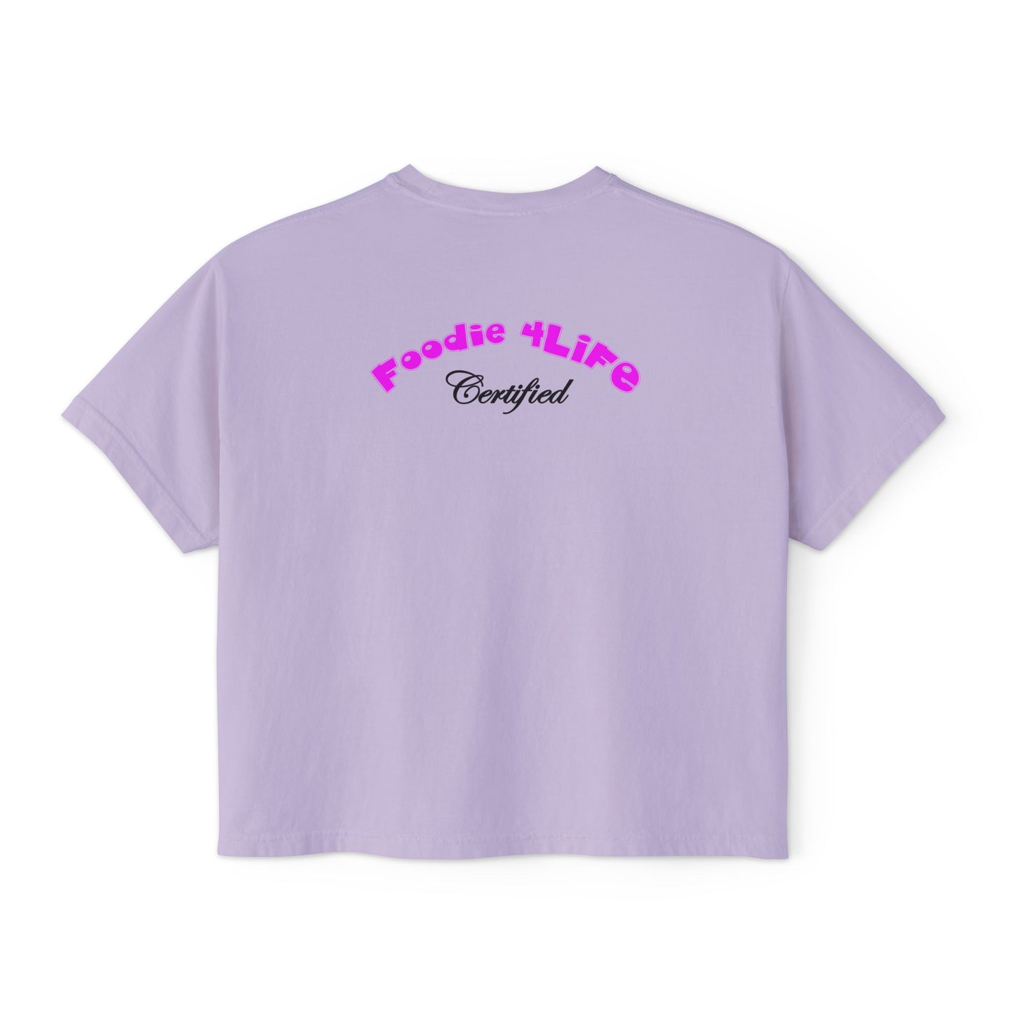 L.O.E.F Foodie 4Life Certified Boxy Tee (Fuchsia)
