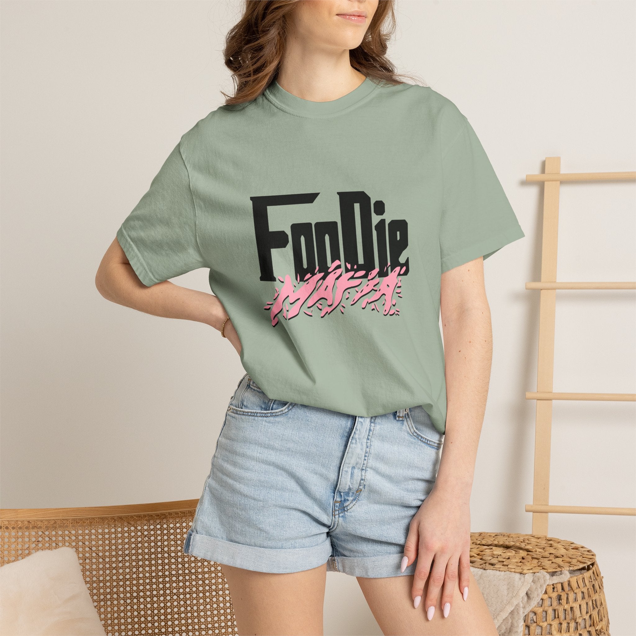 L.O.E.F Foodie Mafia Tee Shirt (Soft Pink)