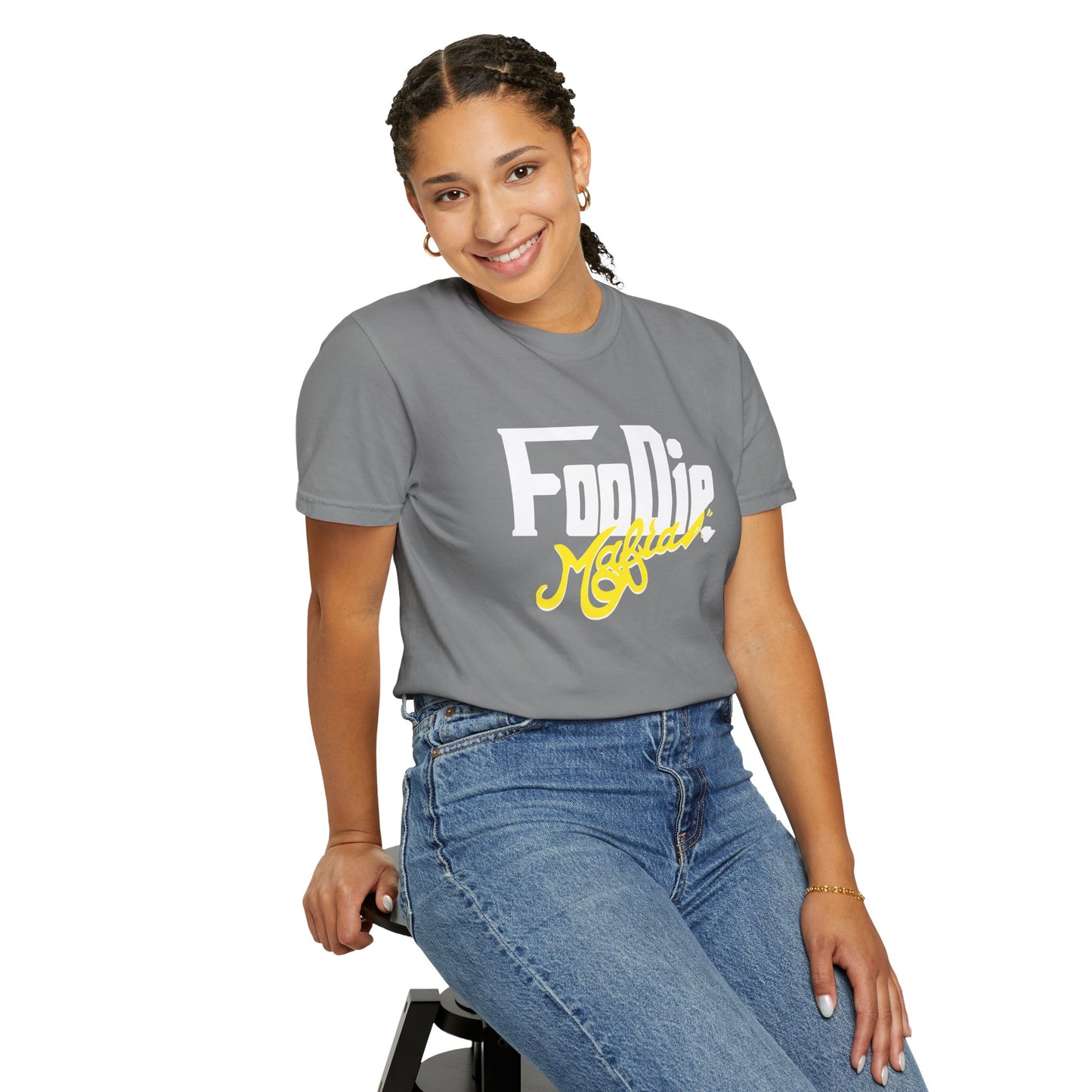 L.O.E.F Foodie Mafia Unisex Tee Shirt  (Yellow)