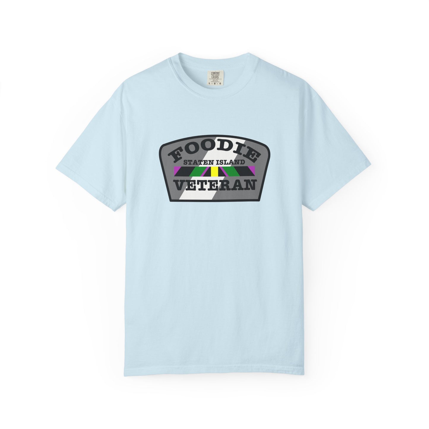 L.O.E.F Foodie Veteran Staten Island Unisex Tee Shirt (Gray)