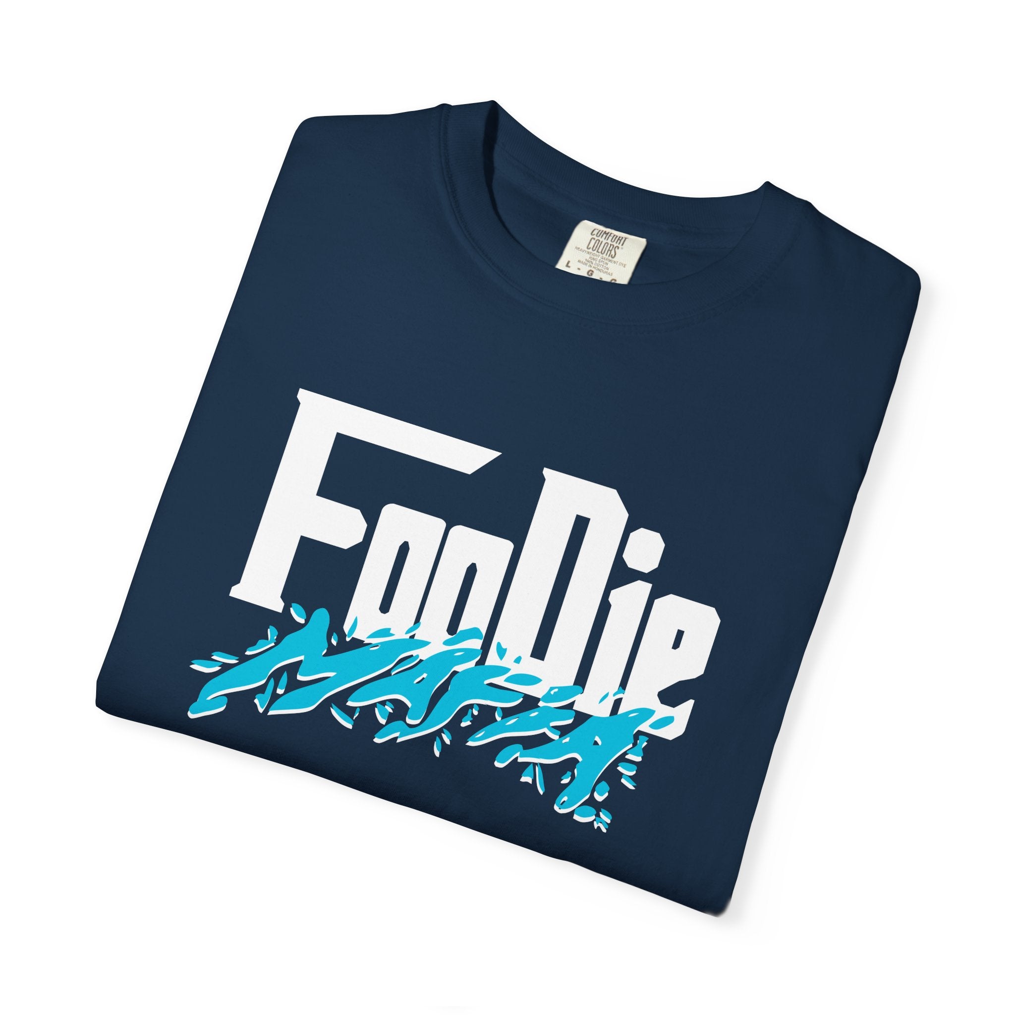 L.O.E.F Foodie Mafia Unisex Tee Shirt  (Aqua Blue)