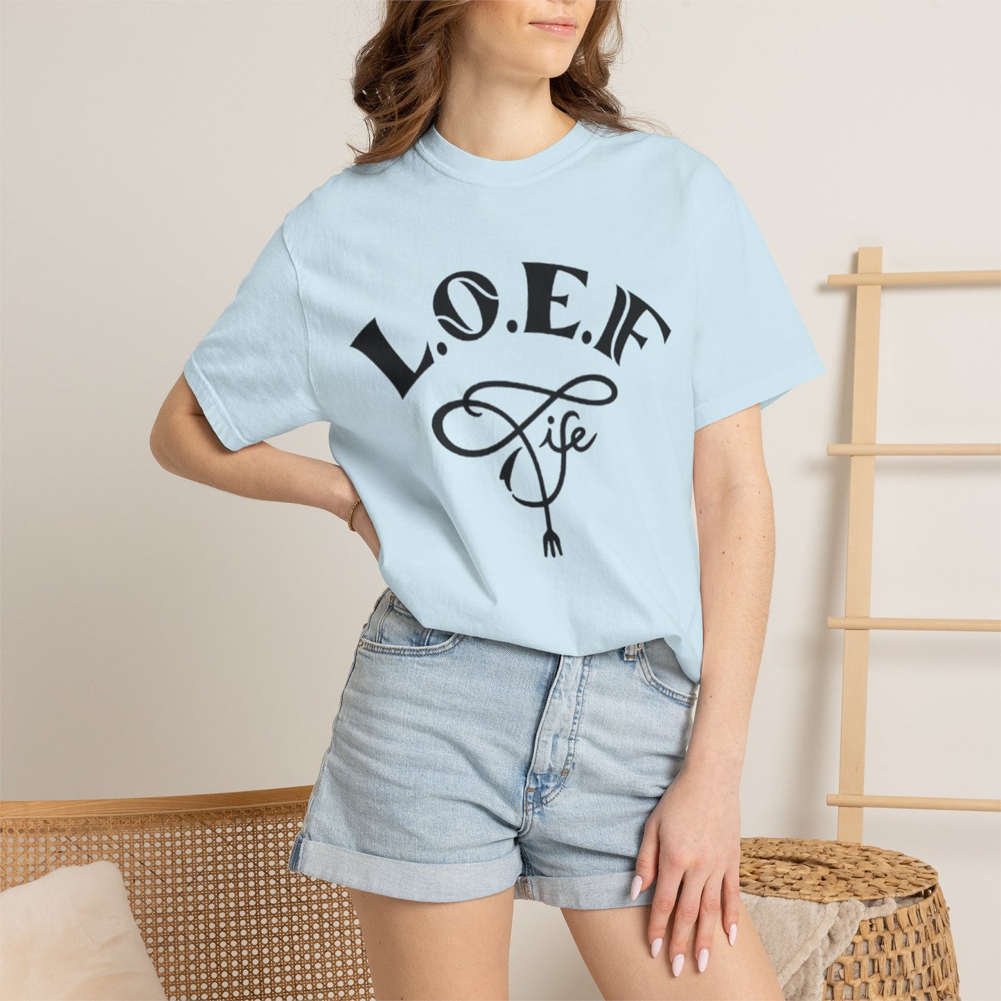 L.O.E.F Life Unisex Tee Shirt (Black)