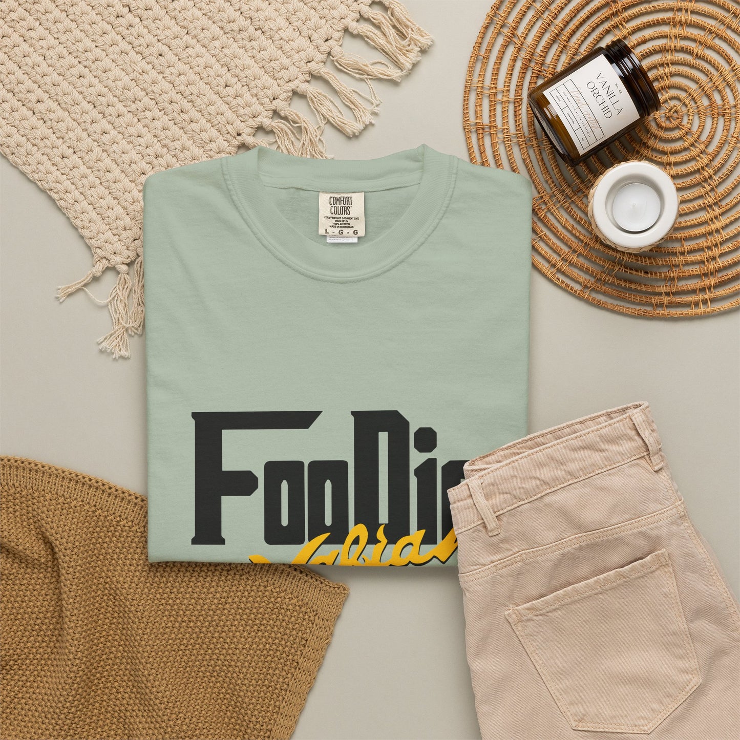 L.O.E.F Foodie Mafia Unisex Tee Shirt (Yellow)