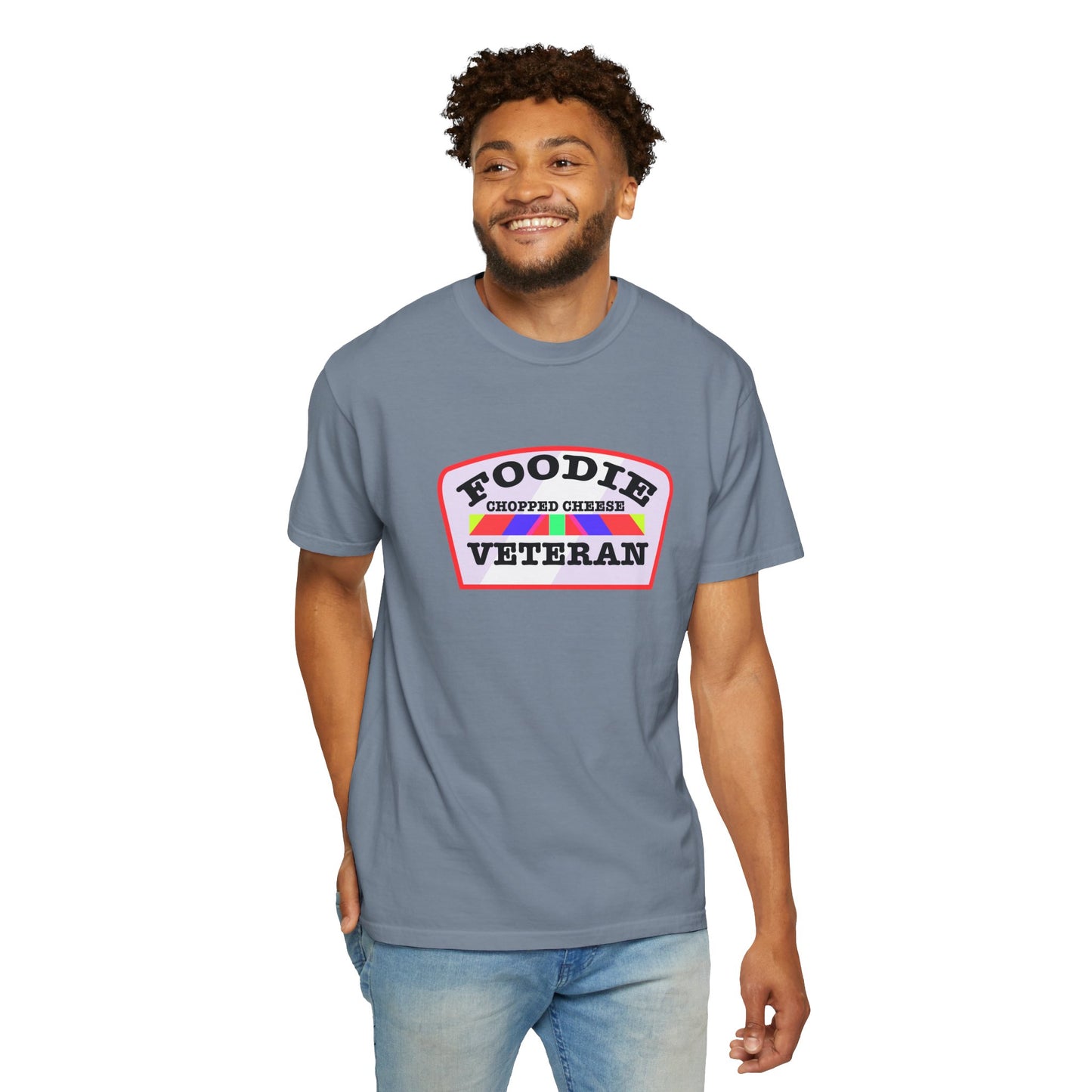 L.O.E.F Foodie Veteran Chopped Cheese Unisex Tee Shirt (Soft Pink)