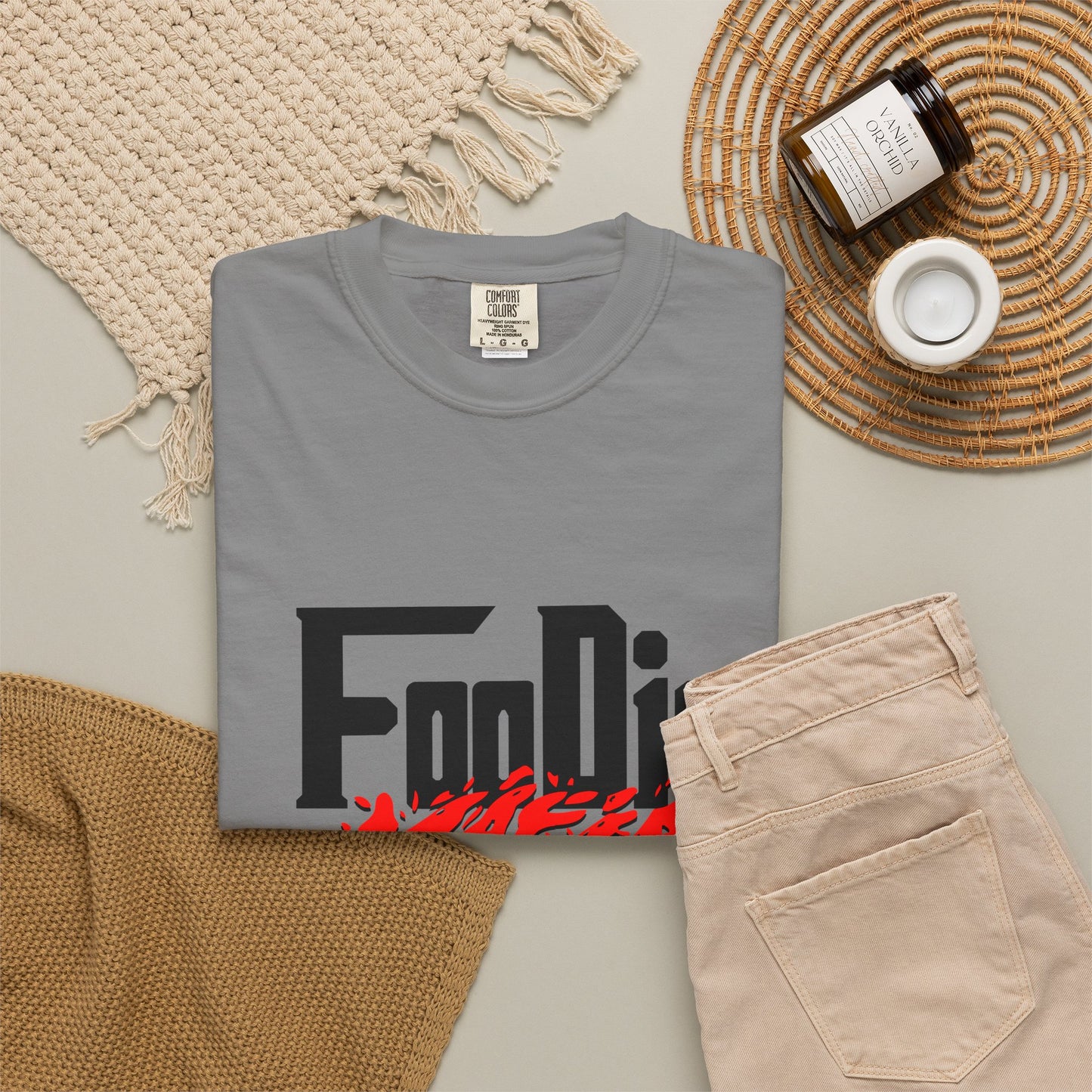 L.O.E.F Foodie Mafia Unisex Tee Shirt (Red)