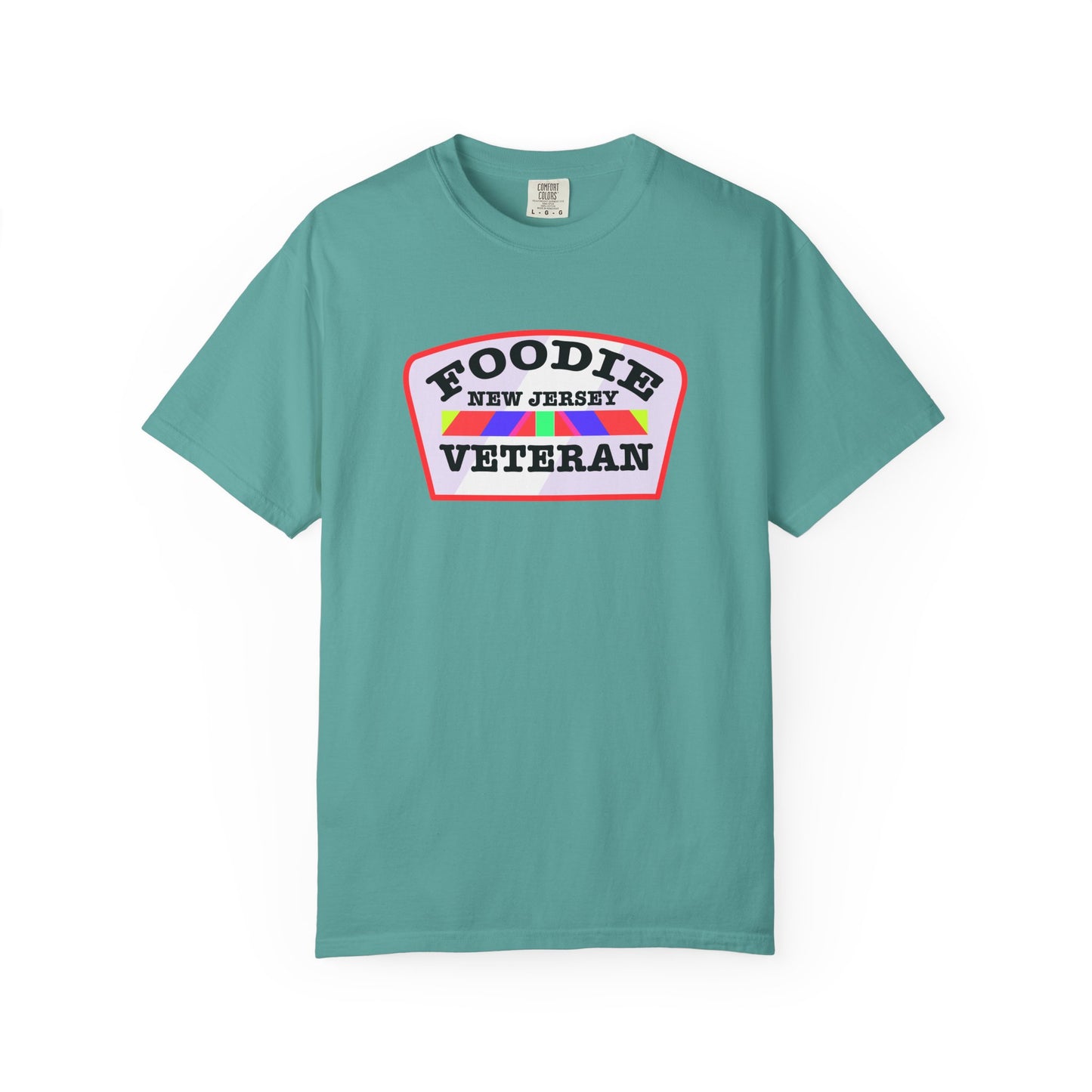 L.O.E.F Foodie Veteran NEW JERSEY Unisex Tee Shirt (Soft Pink)
