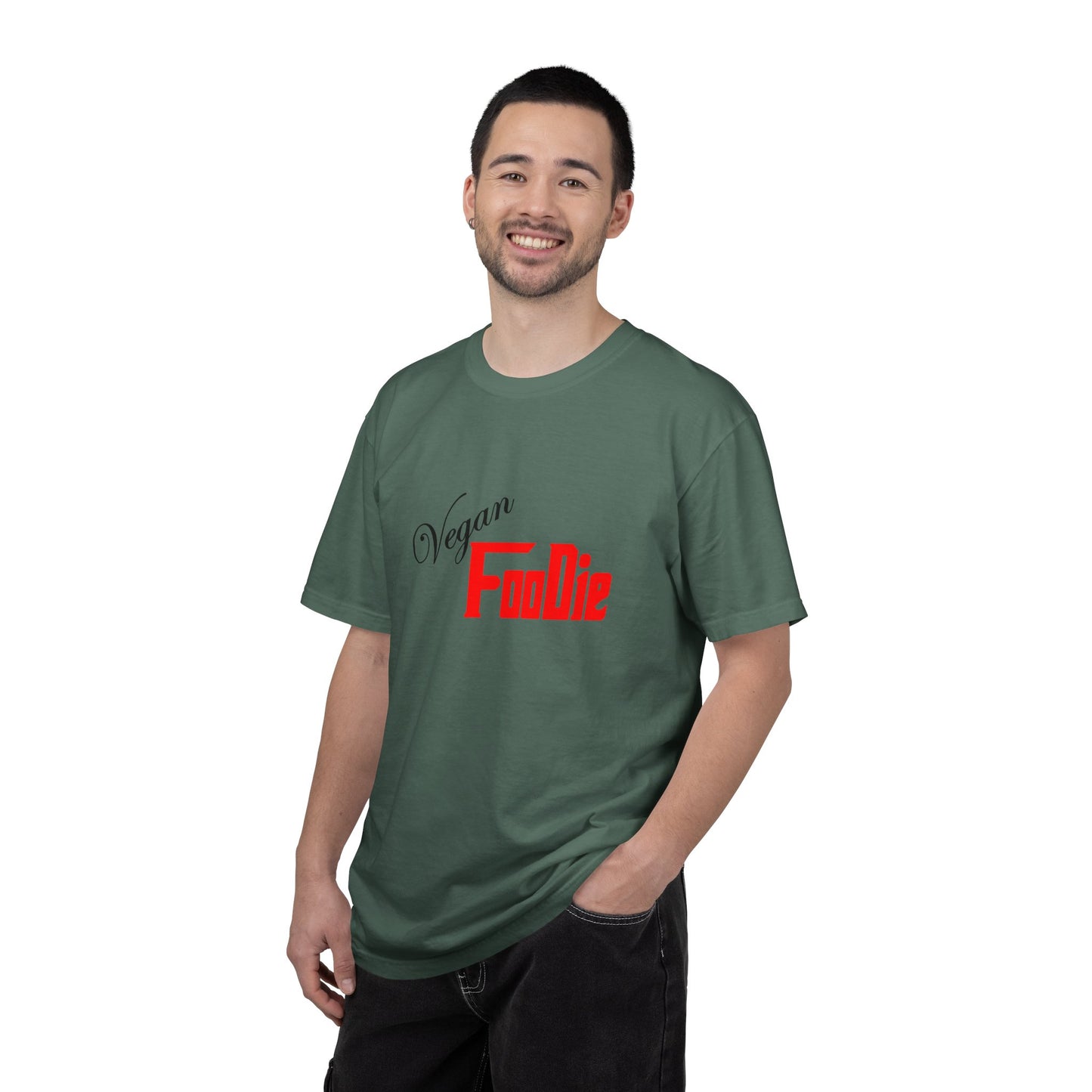 L.O.E.F Unisex Vegan Foodie Tee Shirt (Fiery Red)