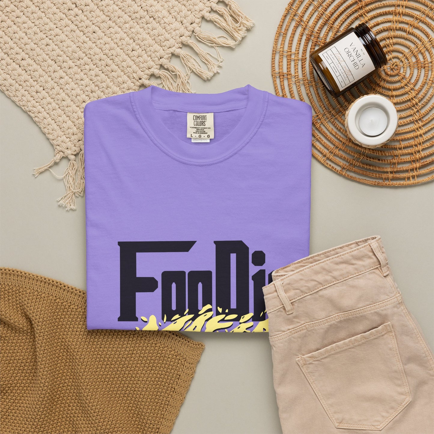 L.O.E.F Foodie Mafia Tee Shirt (Yellow)