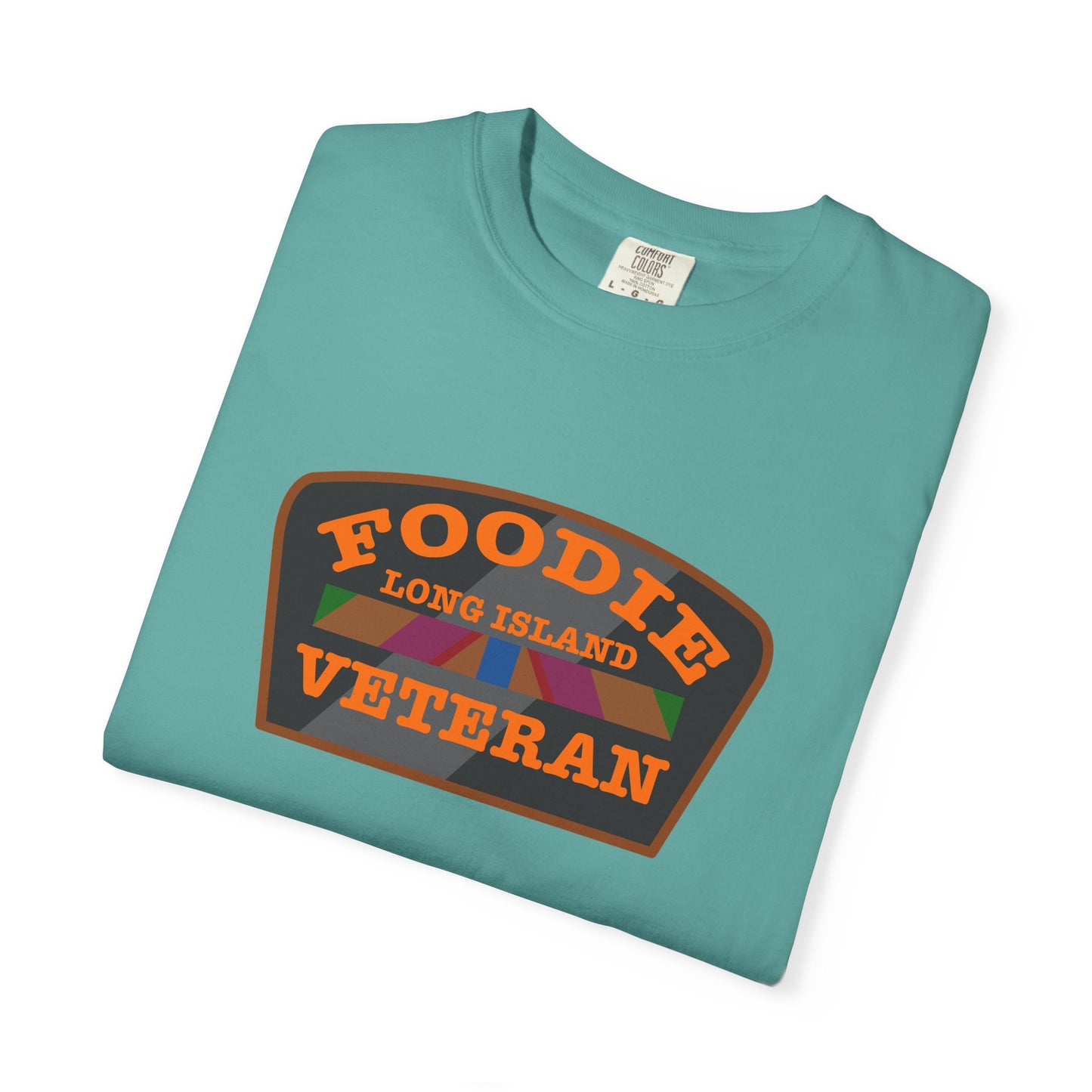 L.O.E.F Foodie Veteran Long Island Unisex Tee Shirt (Orange)