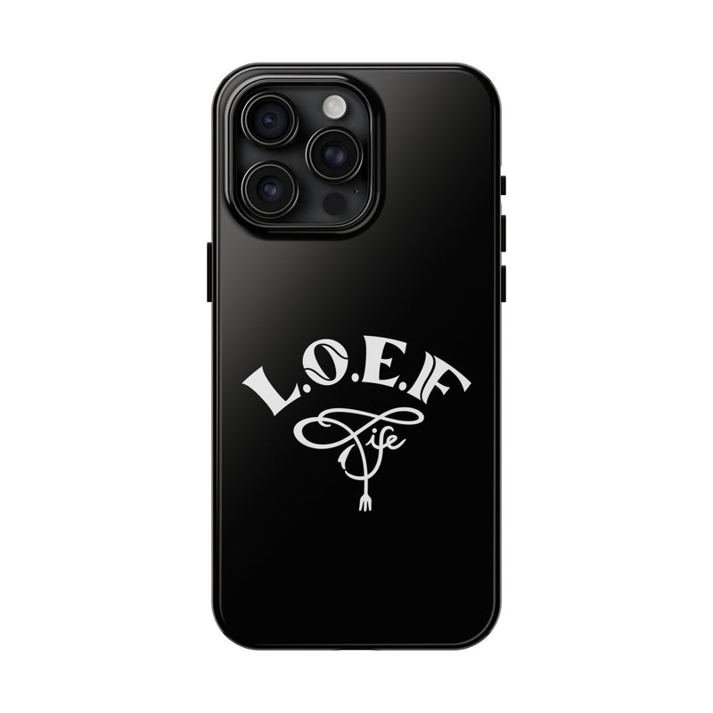 L.O.E.F Black Glossy Protective Phone Case