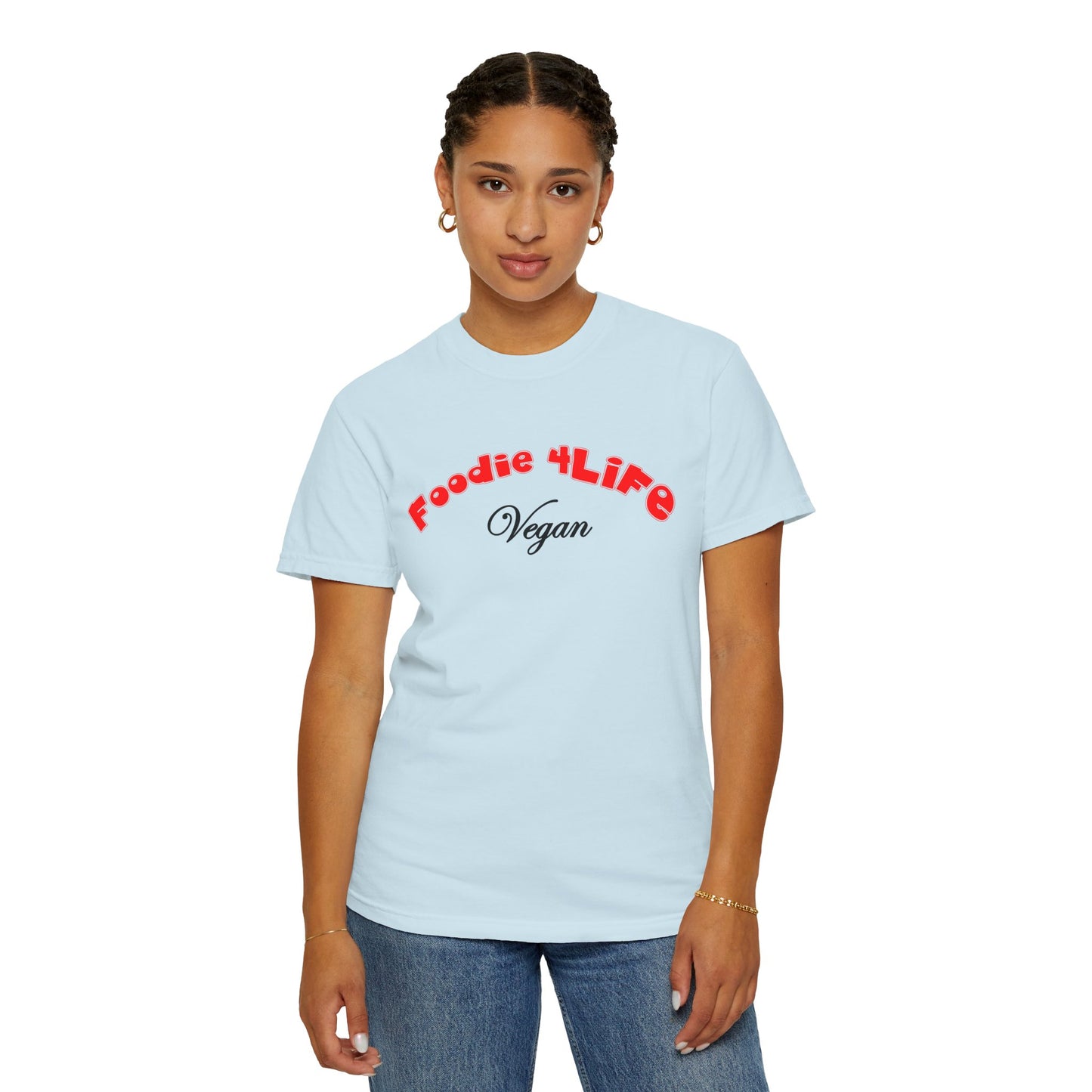 L.O.E.F Foodie 4Life Vegan Unisex Tee Shirt (Fiery Red)