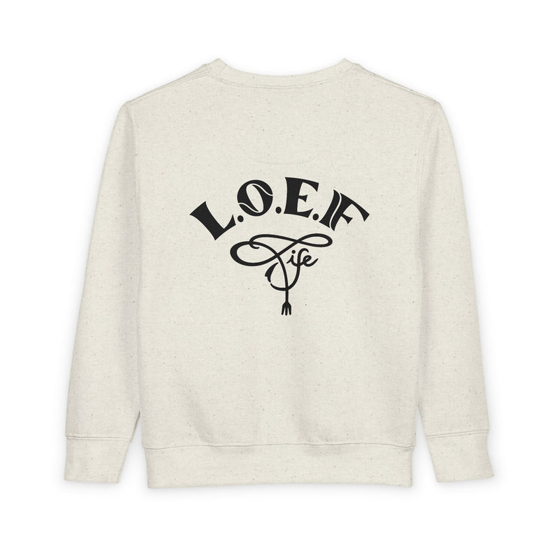 L.O.E.F Foodie 4Life Baby Sweatshirt  (Fiery Red)