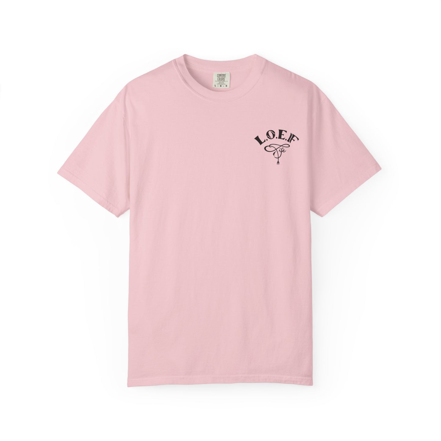 L.O.E.F LIFESTYLE OF EVERYDAY FOODIES Unisex Tee Shirt (Black)