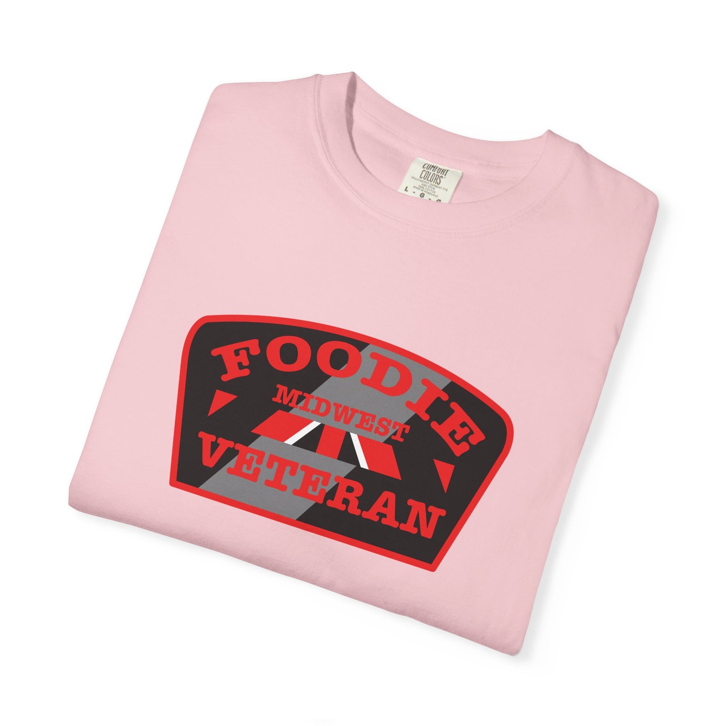 L.O.E.F Foodie Veteran MIDWEST Unisex Tee Shirt (Red)