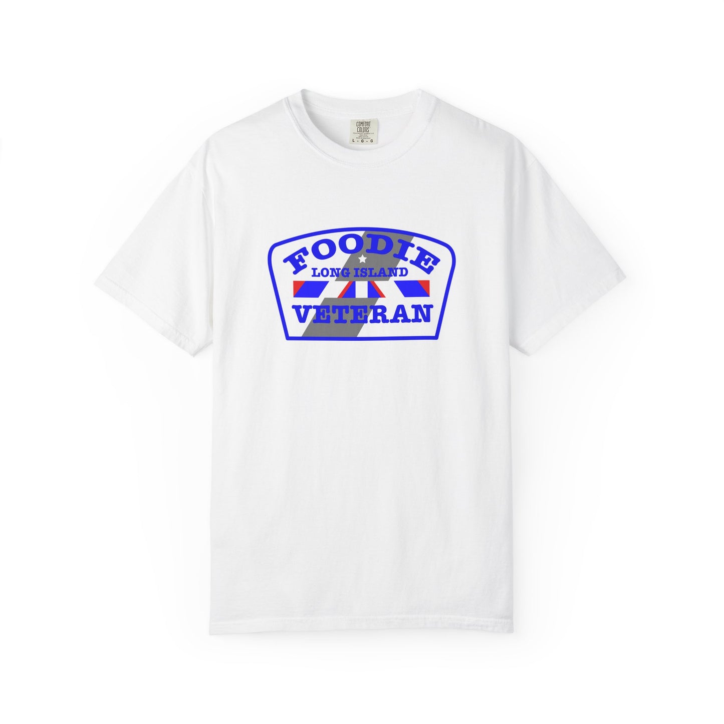 L.O.E.F Foodie Veteran Long Island Unisex Tee Shirt (Blue)