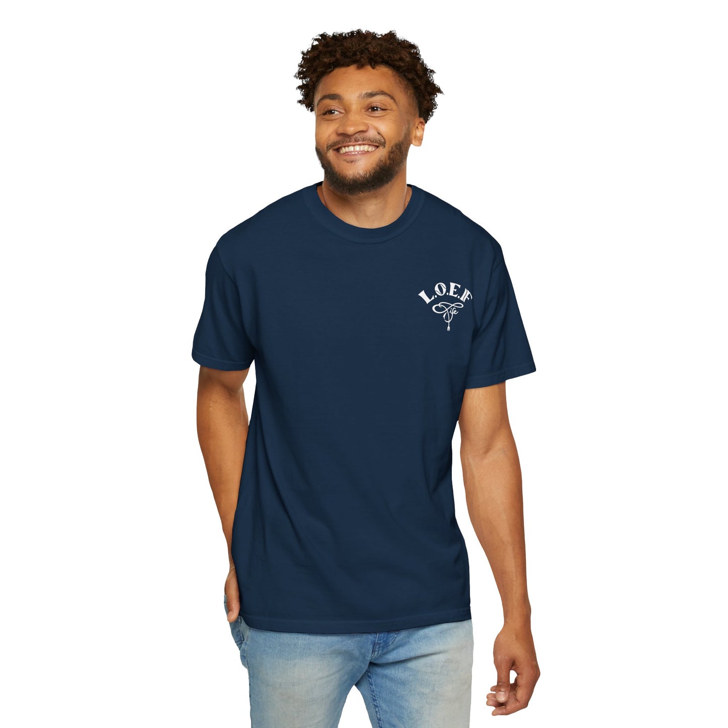 L.O.E.F LIFESTYLE OF EVERYDAY FOODIES Unisex Tee Shirt (White)