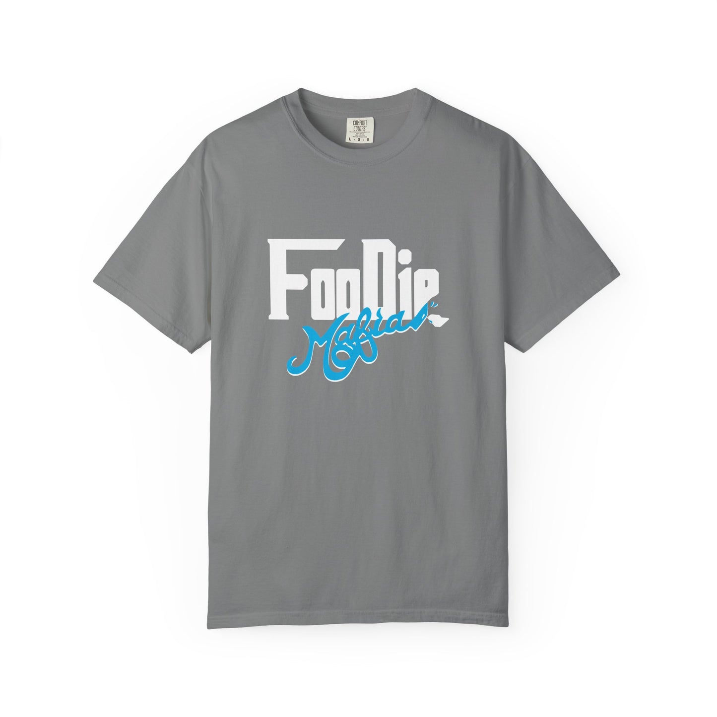L.O.E.F White Foodie Mafia Unisex Tee shirt (Apricot)