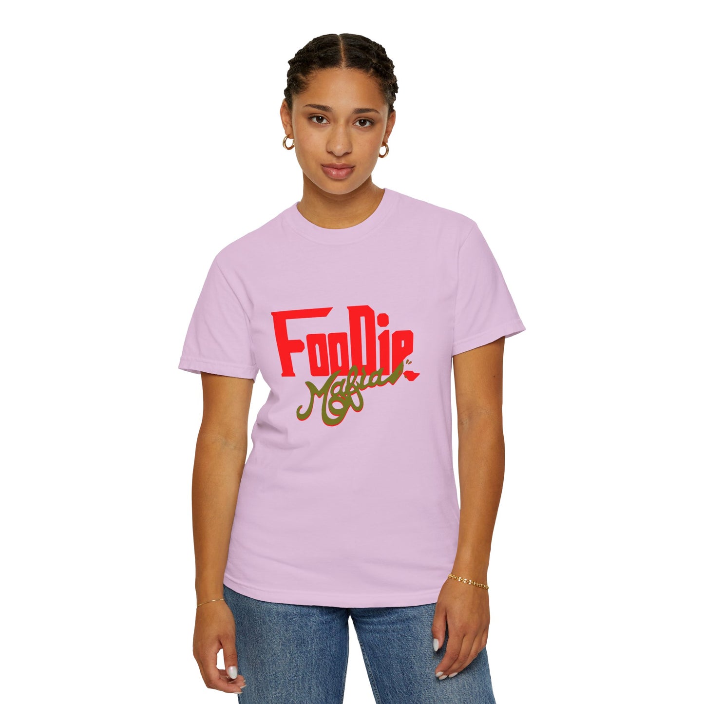 L.O.E.F Red Foodie Mafia Unisex Tee Shirt (Olive)