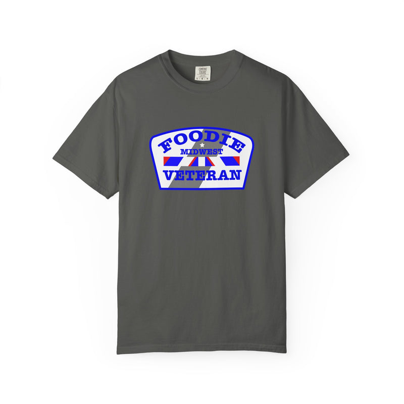 L.O.E.F Foodie Veteran MIDWEST Unisex Tee Shirt (Blue)