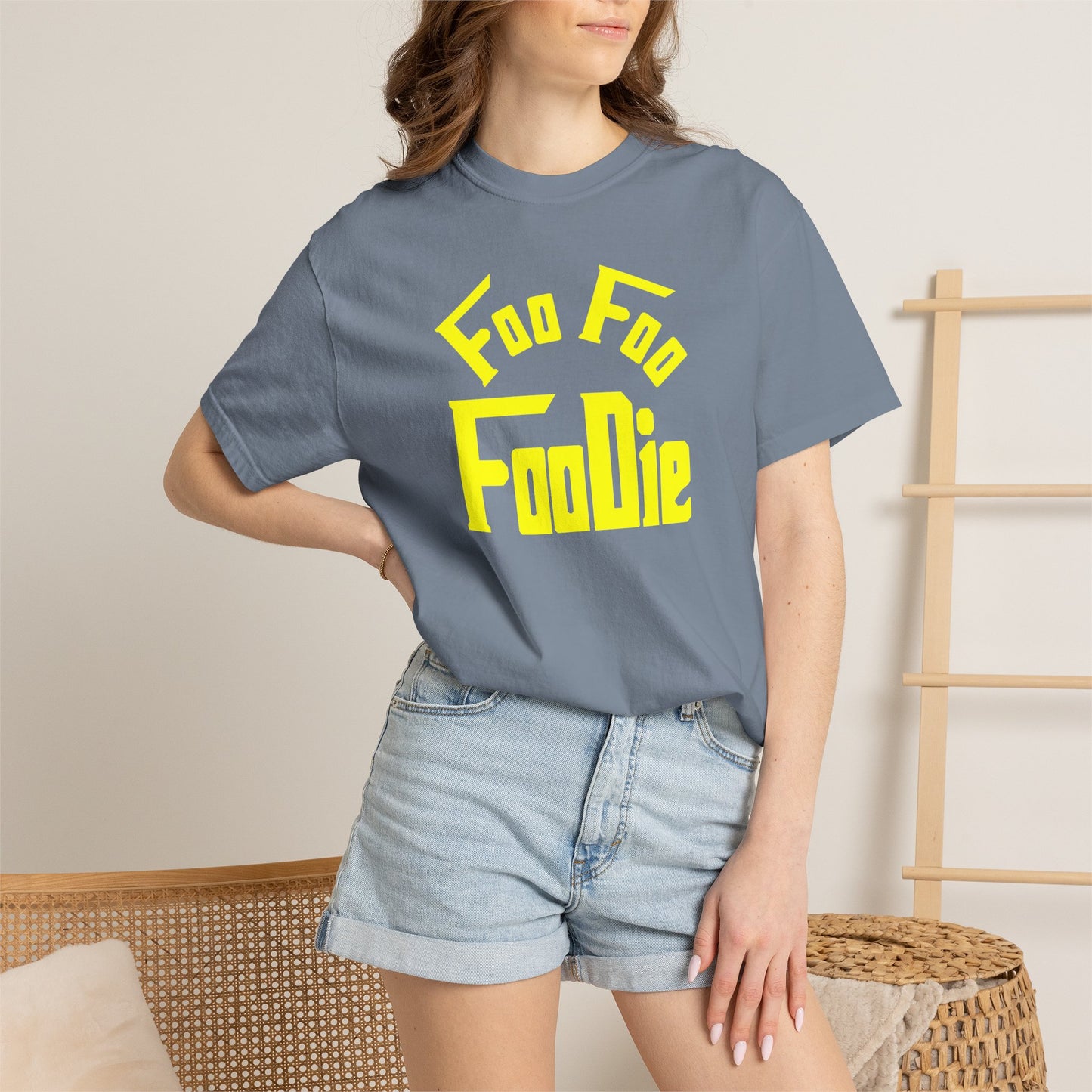 L.O.E.F FOO FOO FOODIE Unisex Tee shirt (Yellow)