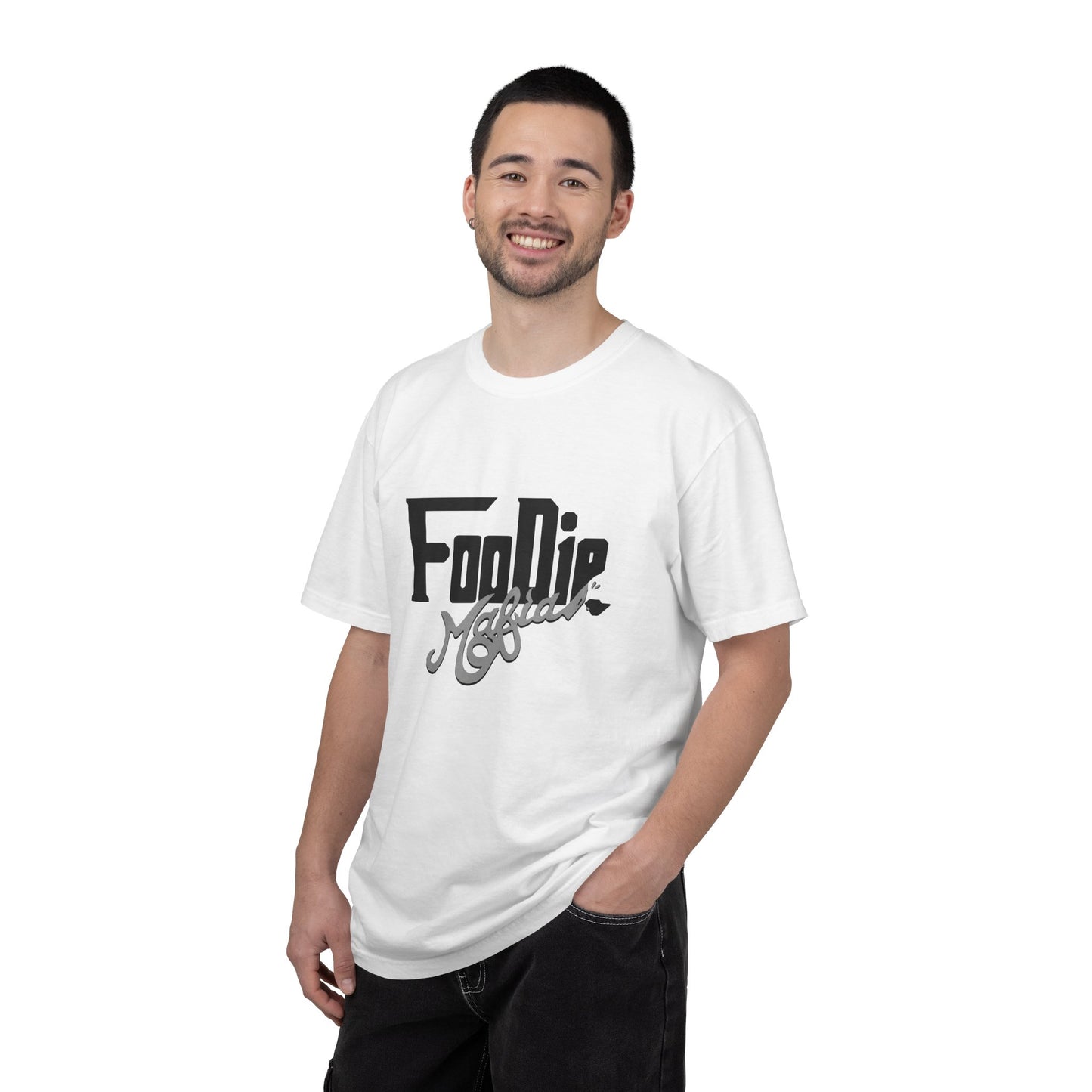 L.O.E.F Foodie Mafia Unisex Tee shirt (Metallic Grey)