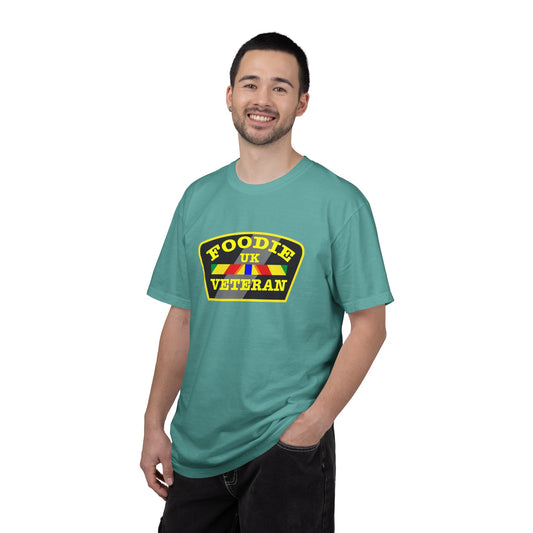 L.O.E.F Foodie Veteran UK Unisex Tee Shirt (Yellow)