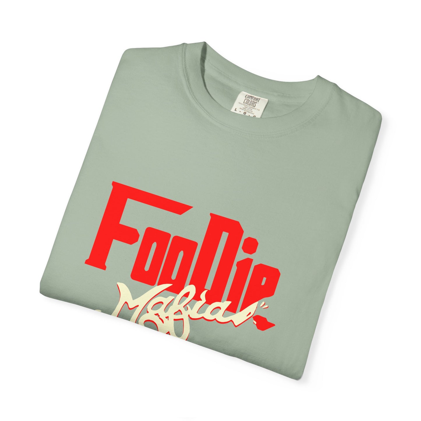 L.O.E.F Red Foodie Mafia Unisex Tee Shirt (Cream)