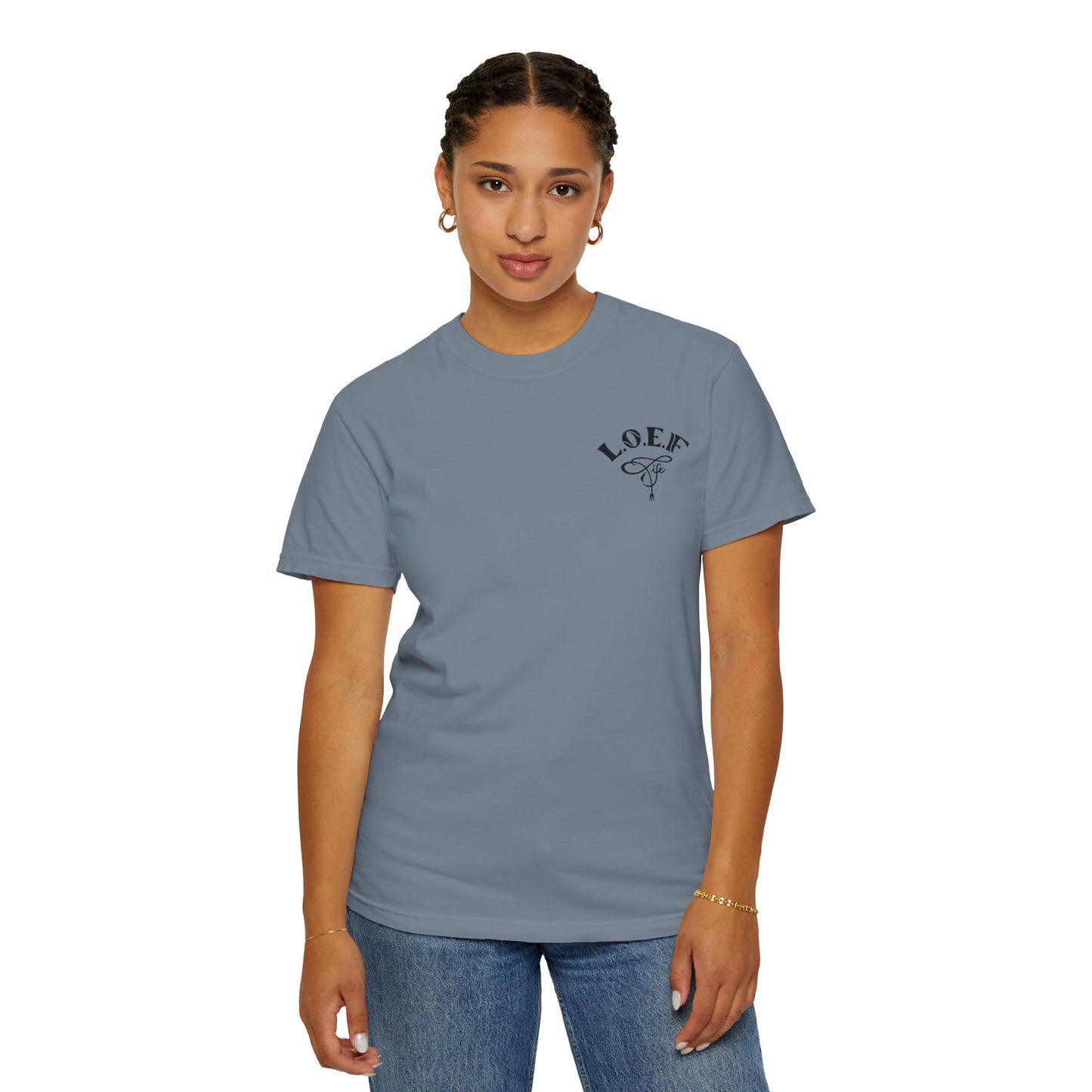 L.O.E.F Foodie 4Life Certified Unisex Tee Shirt (Dark Blue)