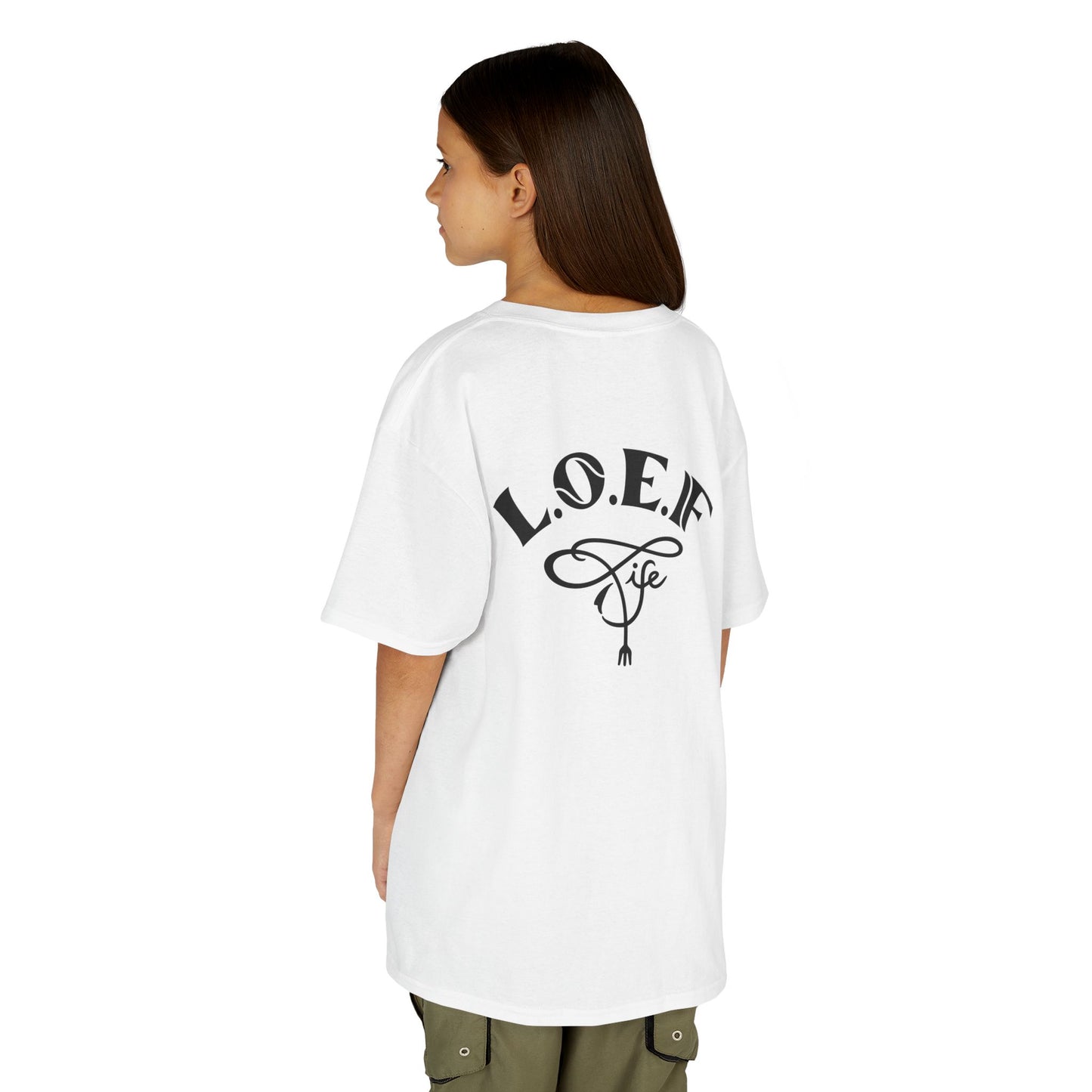 L.O.E.F Foodie 4Life Young Tee Shirt  (Machalite Green)