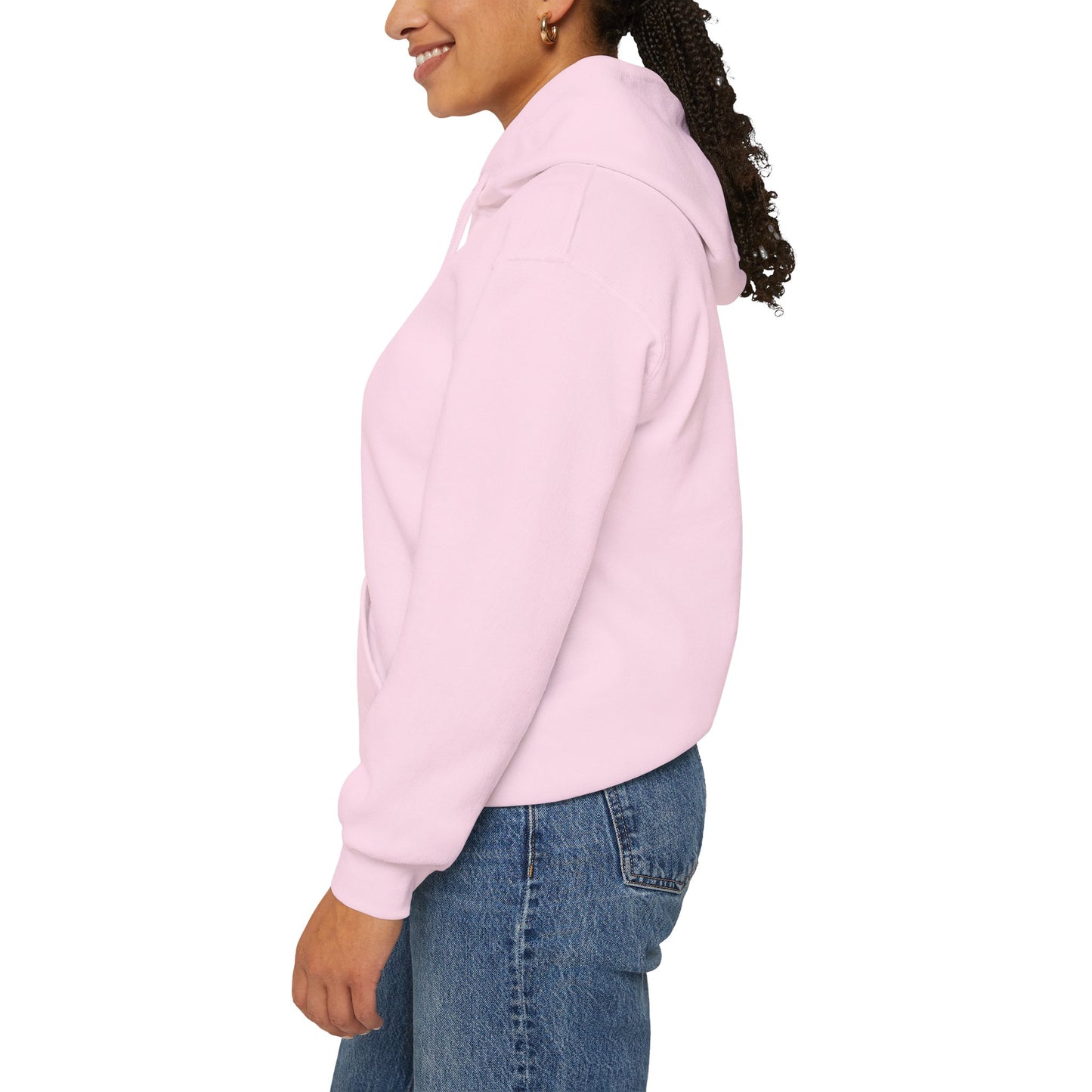 L.O.E.F ITIS Unisex Hooded Sweatshirt (White and Purple)