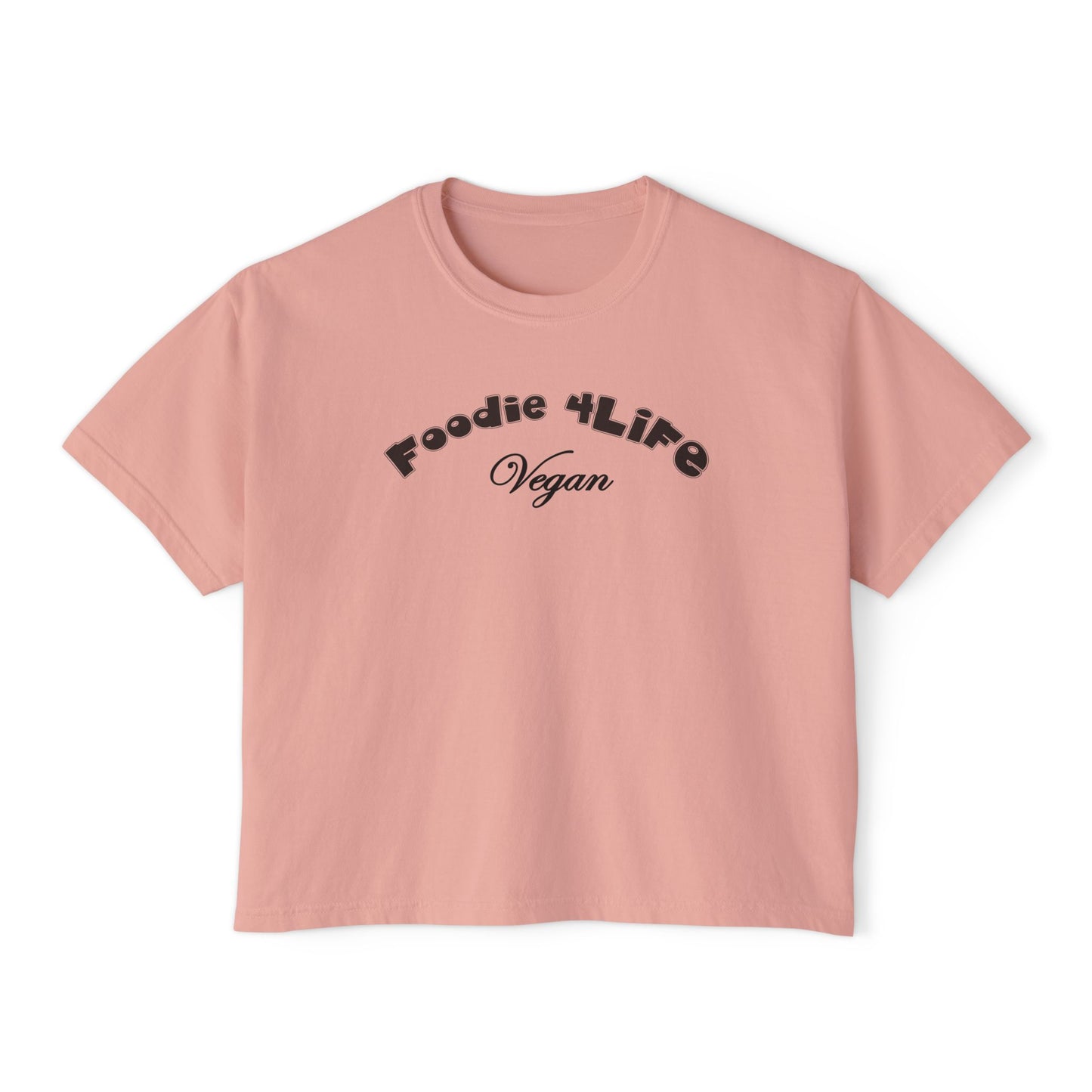 L.O.E.F Foodie 4Life Vegan Boxy Tee (Black)