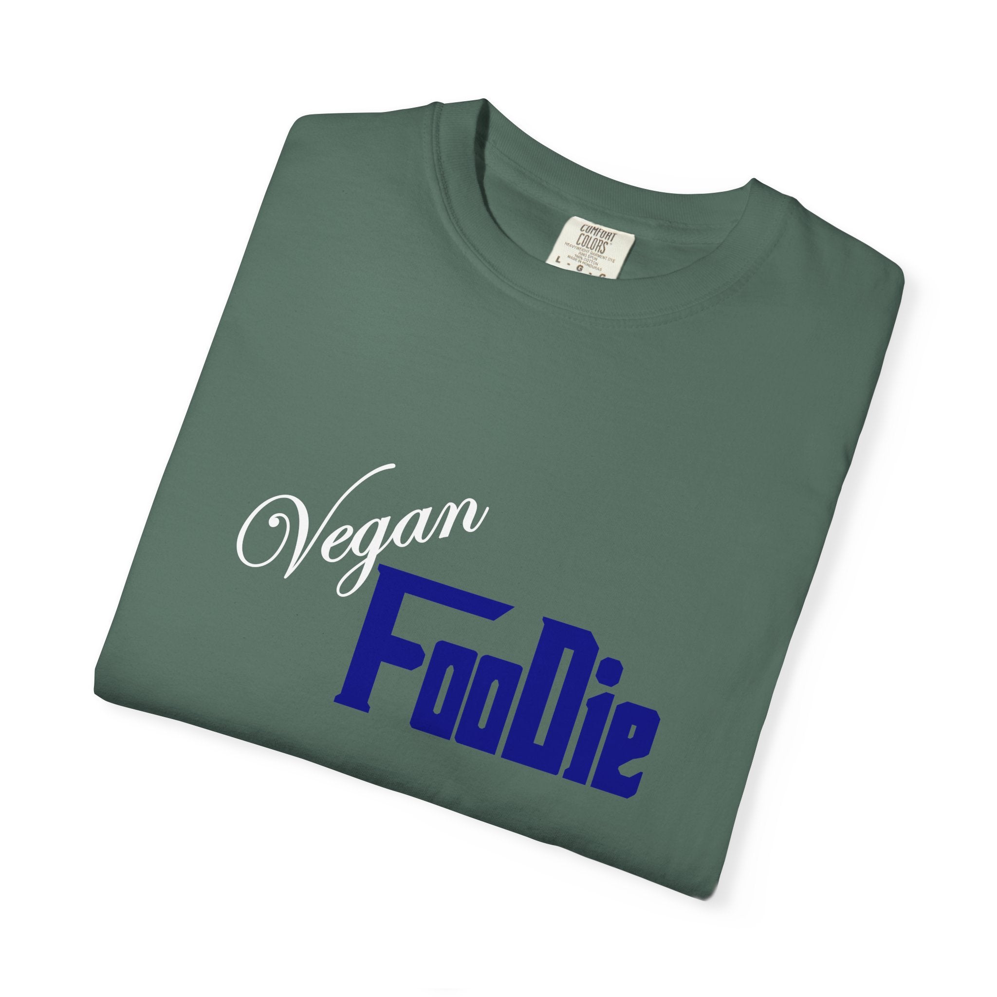 L.O.E.F Unisex Vegan Foodie Tee Shirt (Dark Blue)
