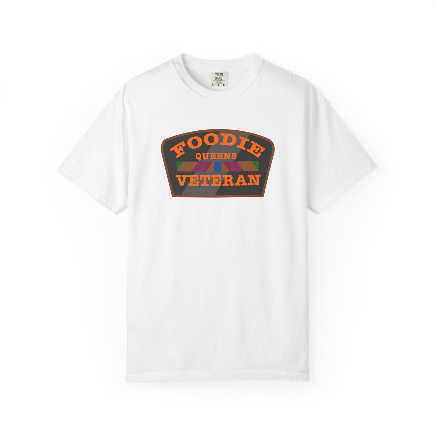 L.O.E.F Foodie Veteran QUEENS Unisex Tee Shirt (Orange)