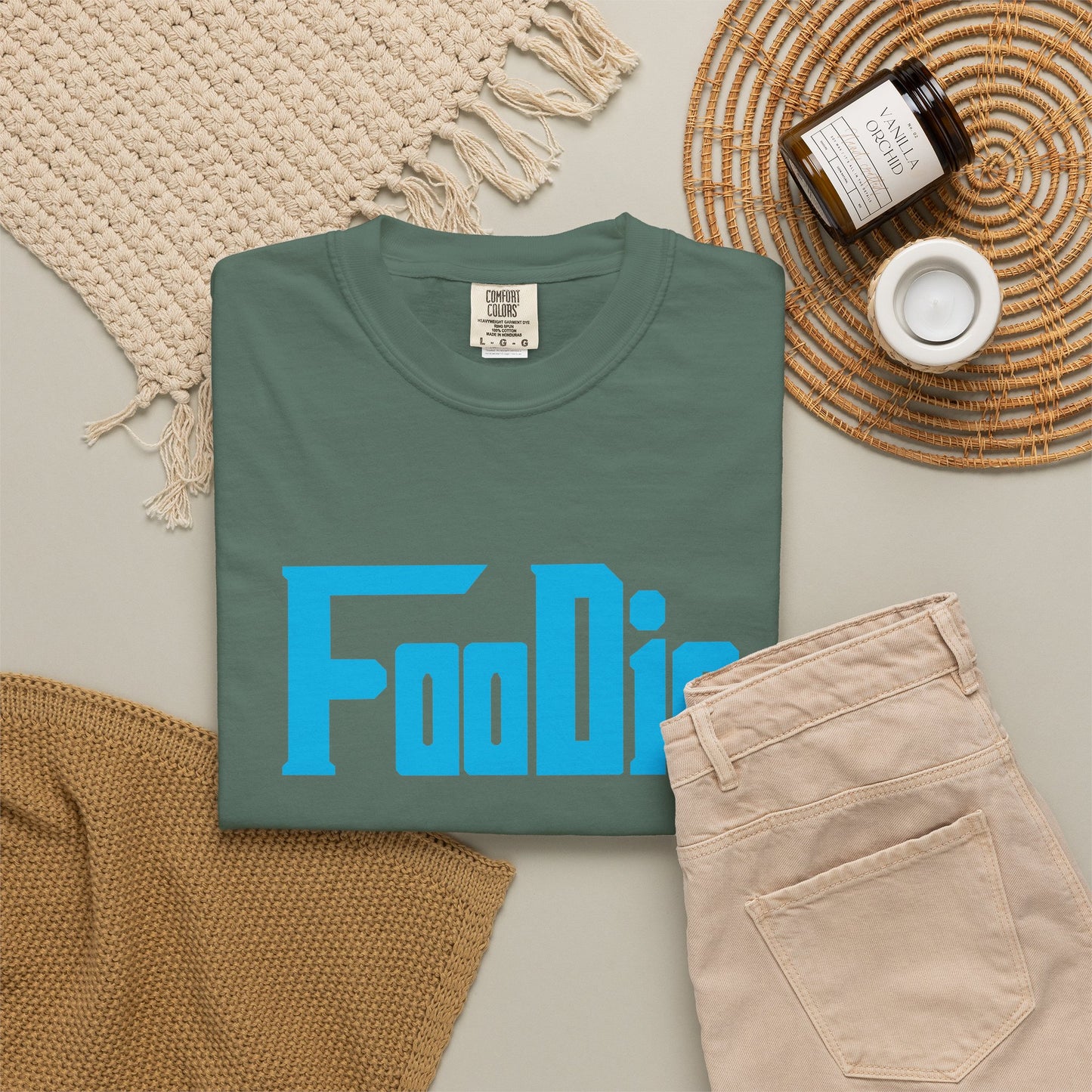 L.O.E.F Foodie Unisex Tee Shirt (Sky Blue)