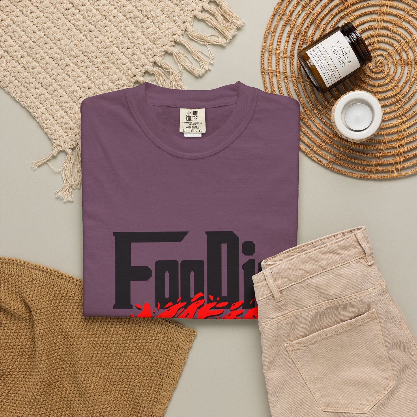 L.O.E.F Foodie Mafia Unisex Tee Shirt (Red)