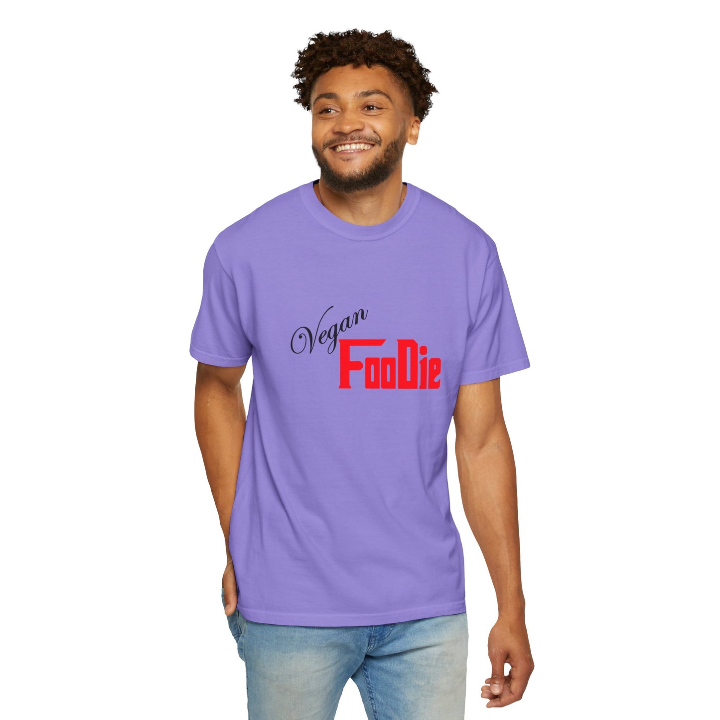 L.O.E.F Unisex Vegan Foodie Tee Shirt (Fiery Red)