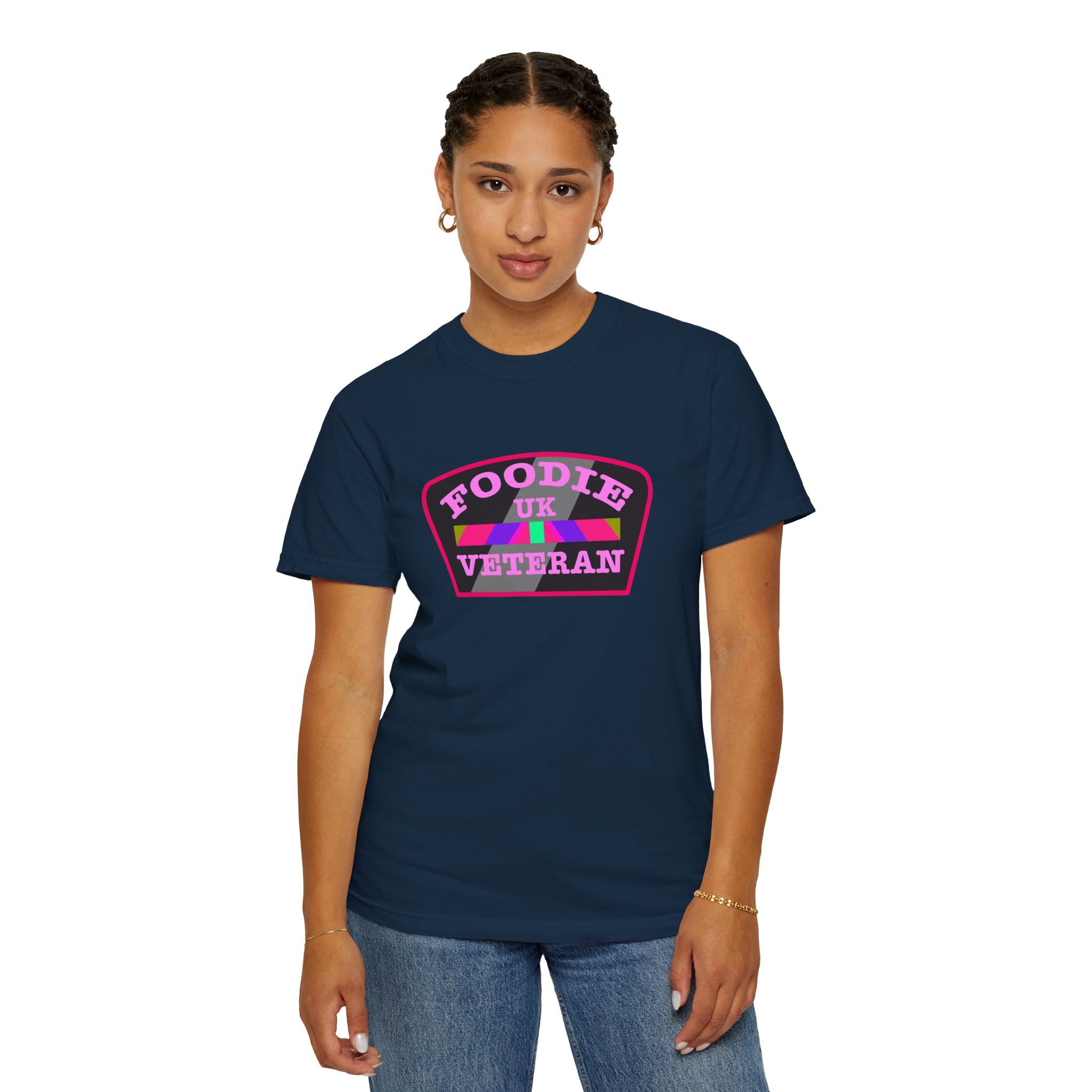 L.O.E.F Foodie Veteran UK Unisex Tee Shirt (Pink)