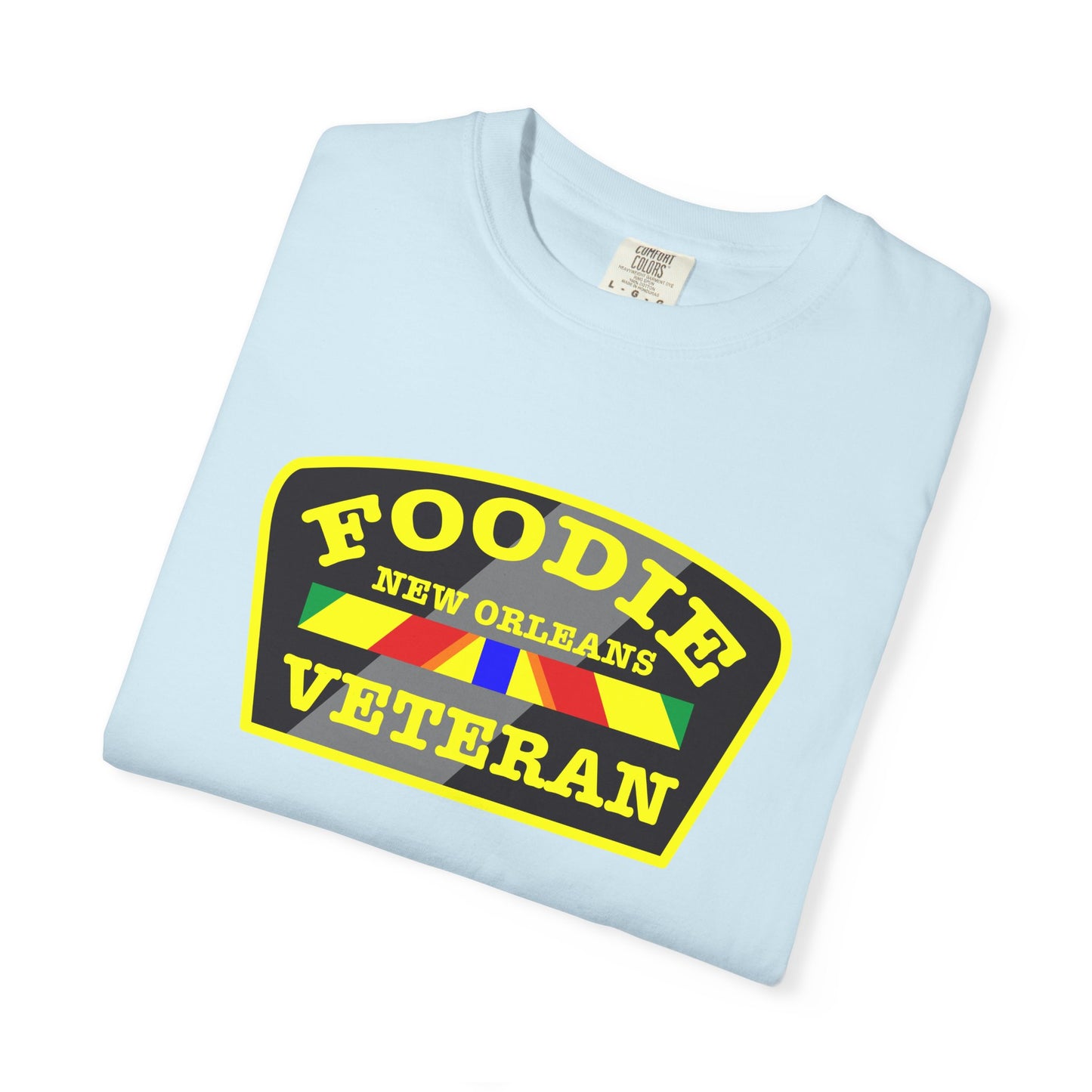 L.O.E.F Foodie Veteran NEW ORLEANS Unisex Tee Shirt (Yellow)