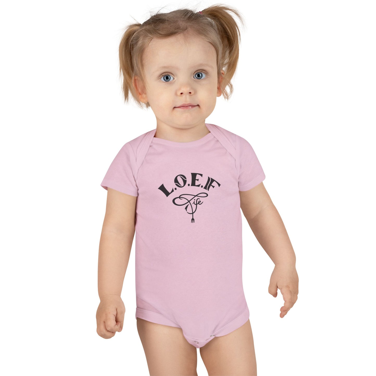 L.O.E.F Foodie 4Life Baby Bodysuit  (Fiery Red)