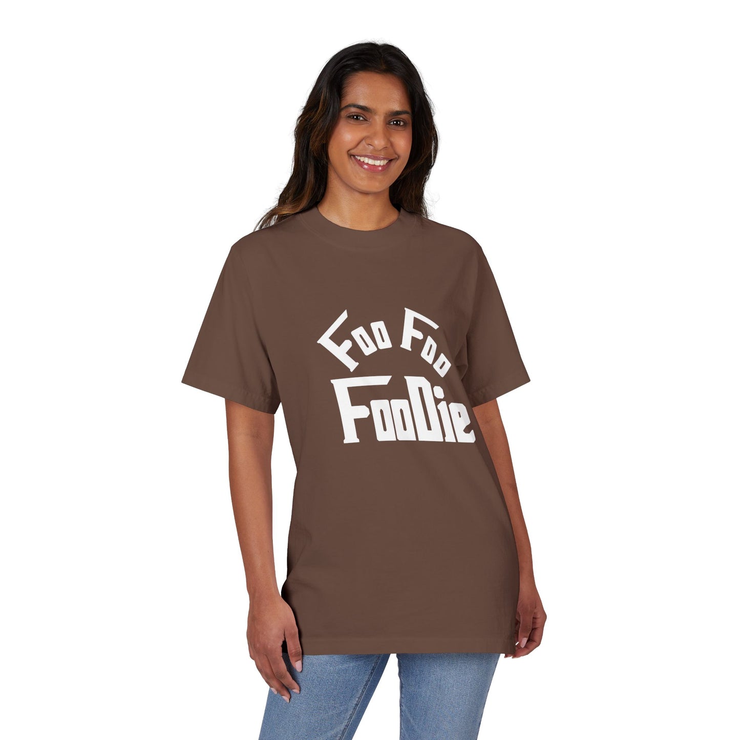 L.O.E.F Unisex FOO FOO FOODIE Tee Shirt (White)