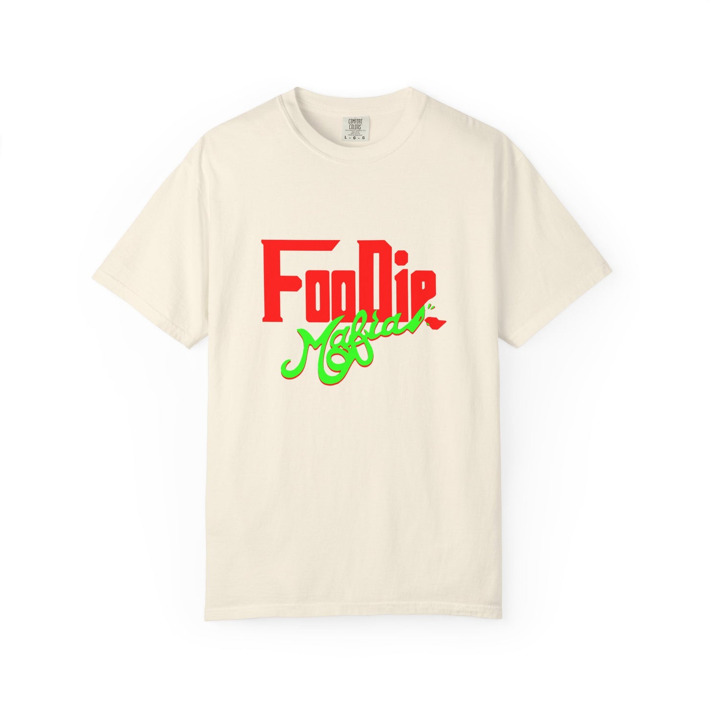 L.O.E.F Red Foodie Mafia Unisex Tee Shirt (Neon Green)