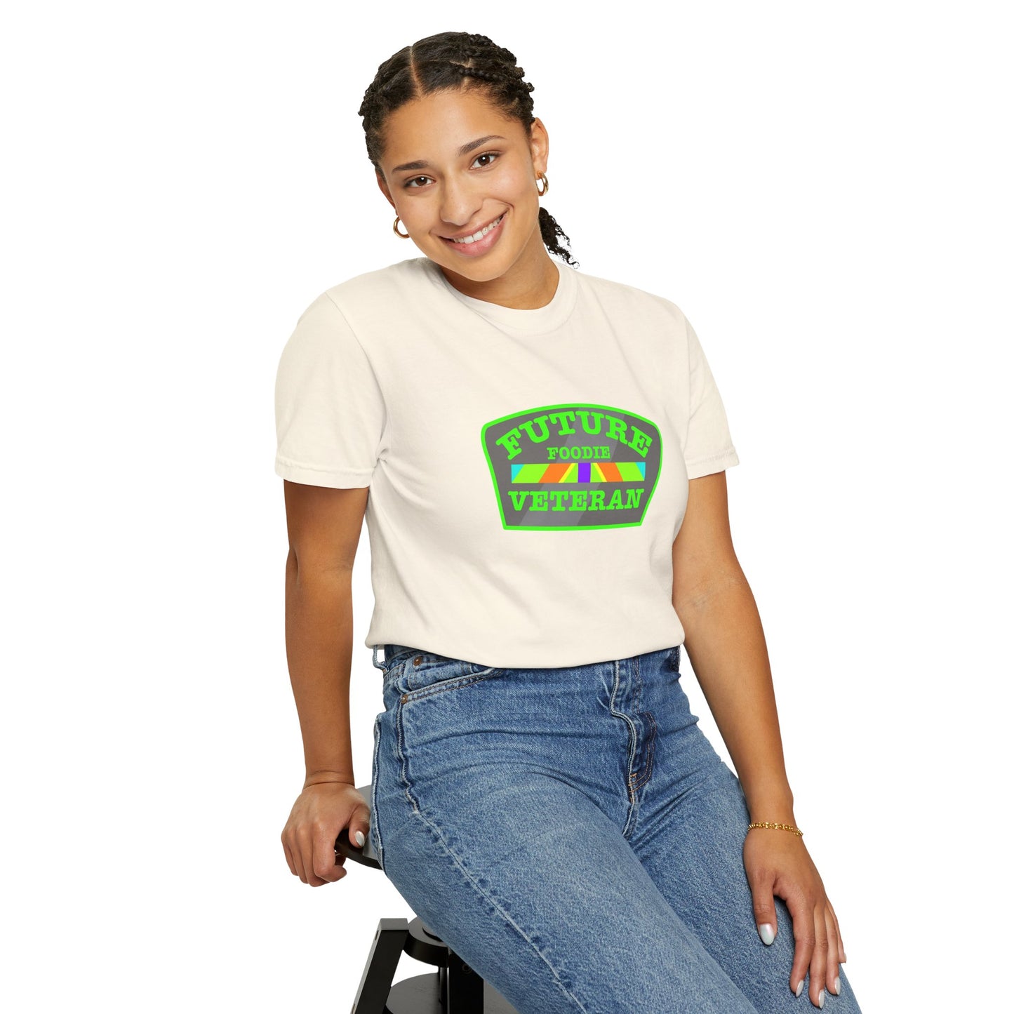 L.O.E.F Future Foodie Veteran Tee Shirt  (Neon Green)