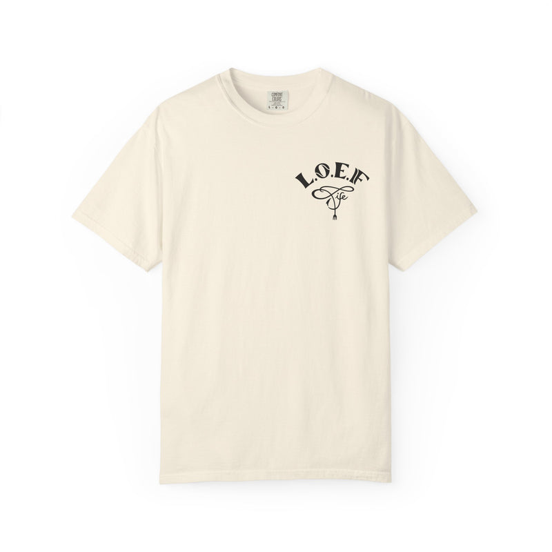 L.O.E.F Foodie 4Life Vegan Unisex Tee Shirt (Machalite Green)
