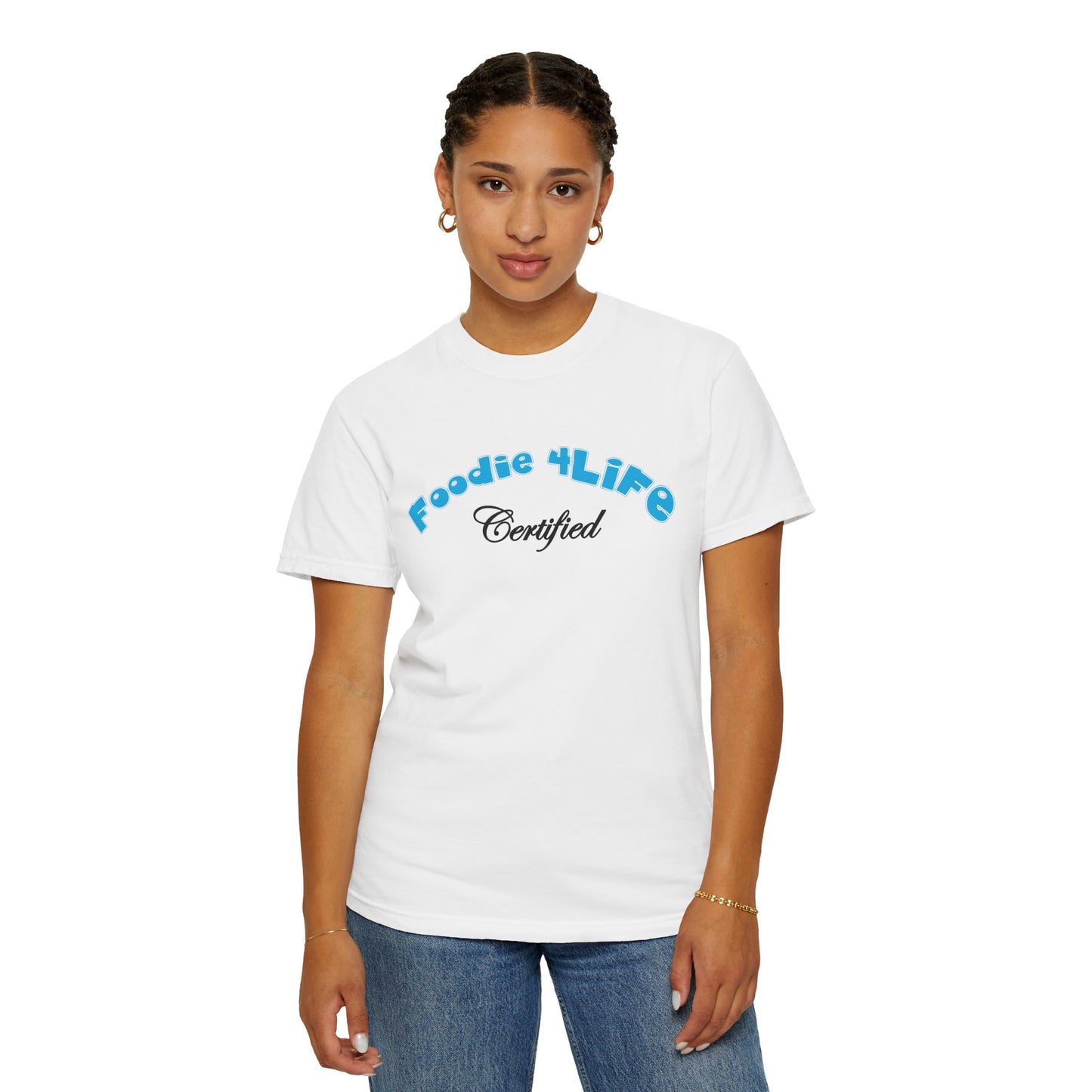 L.O.E.F Foodie 4Life Certified Unisex Tee Shirt (Sky Blue)
