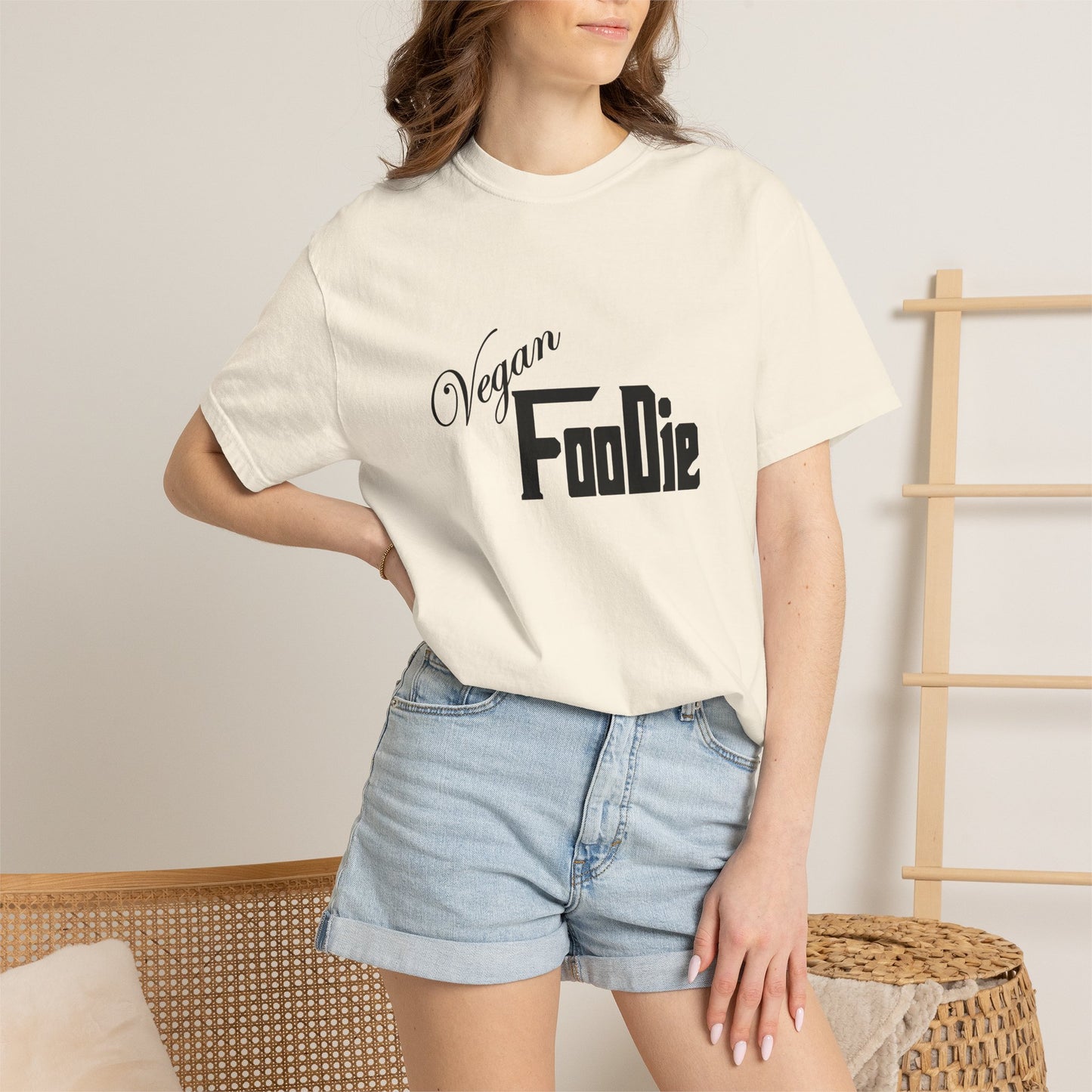L.O.E.F Unisex Vegan Foodie Tee Shirt (Black)