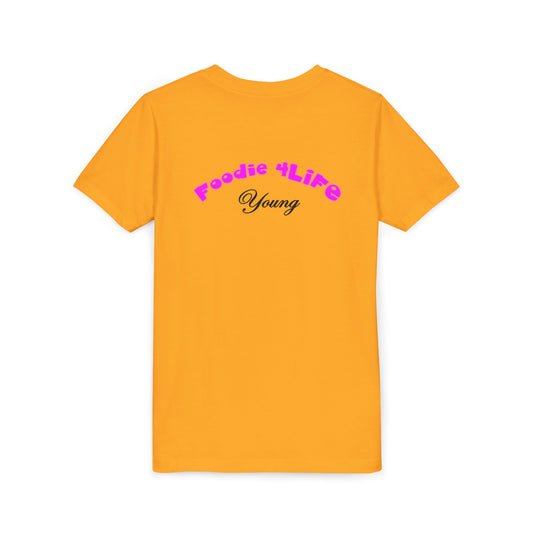 L.O.E.F Foodie 4Life Young Short Sleeve Tee (Fuchsia)