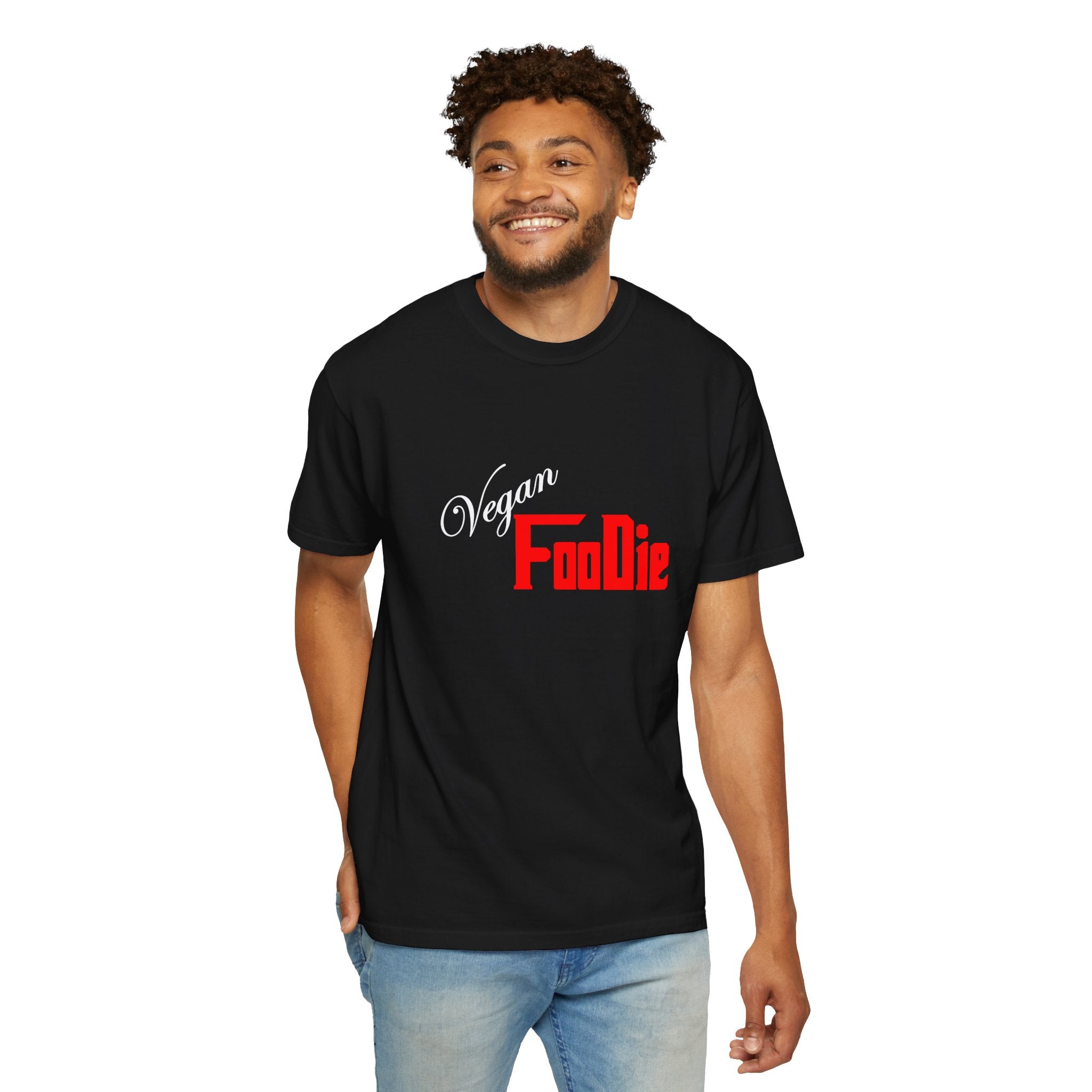 L.O.E.F Unisex Vegan Foodie Tee Shirt (Fiery Red)